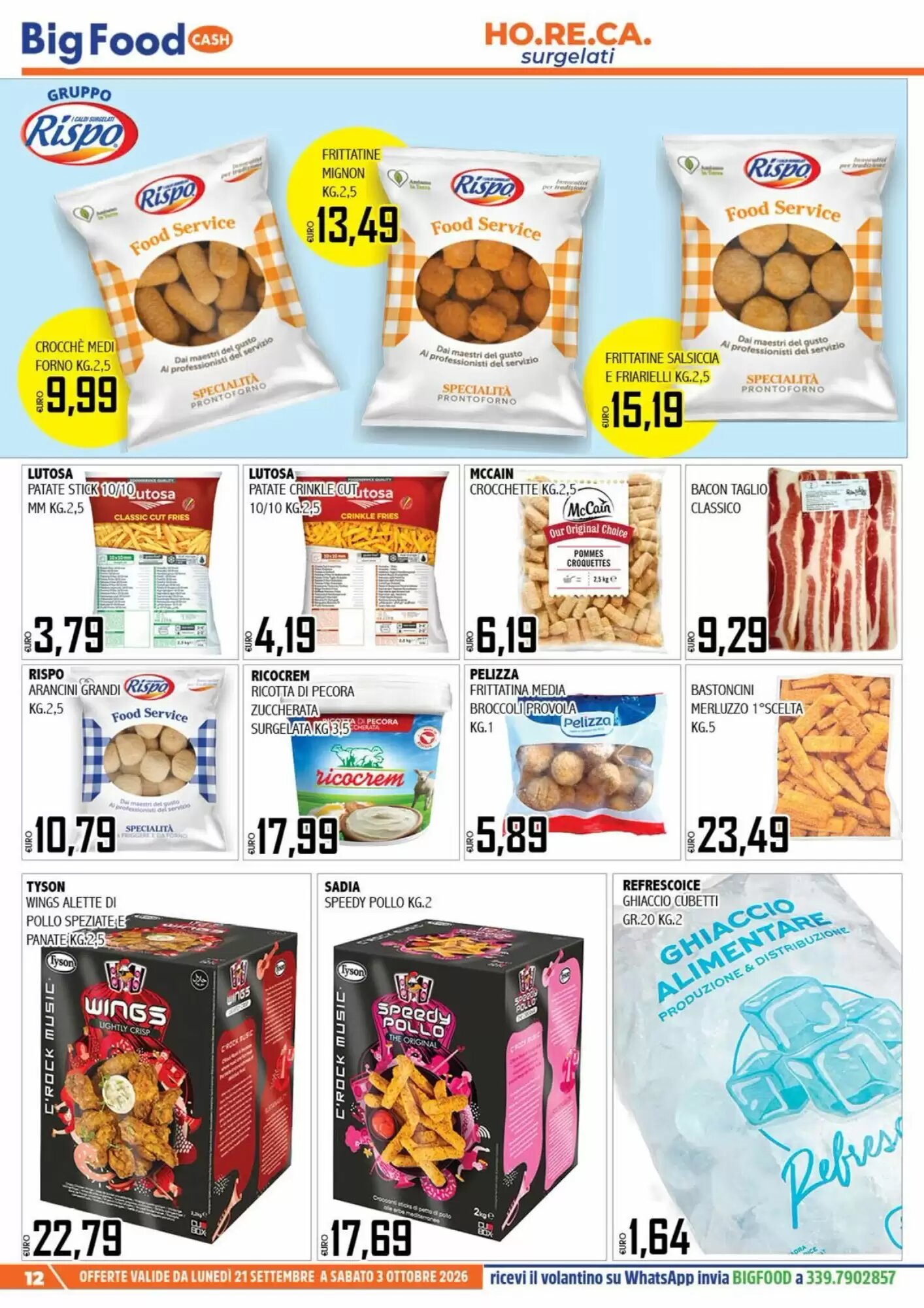 Volantino promozionale Big Food  valide dal 21/09/2026 - Pagina 12.
