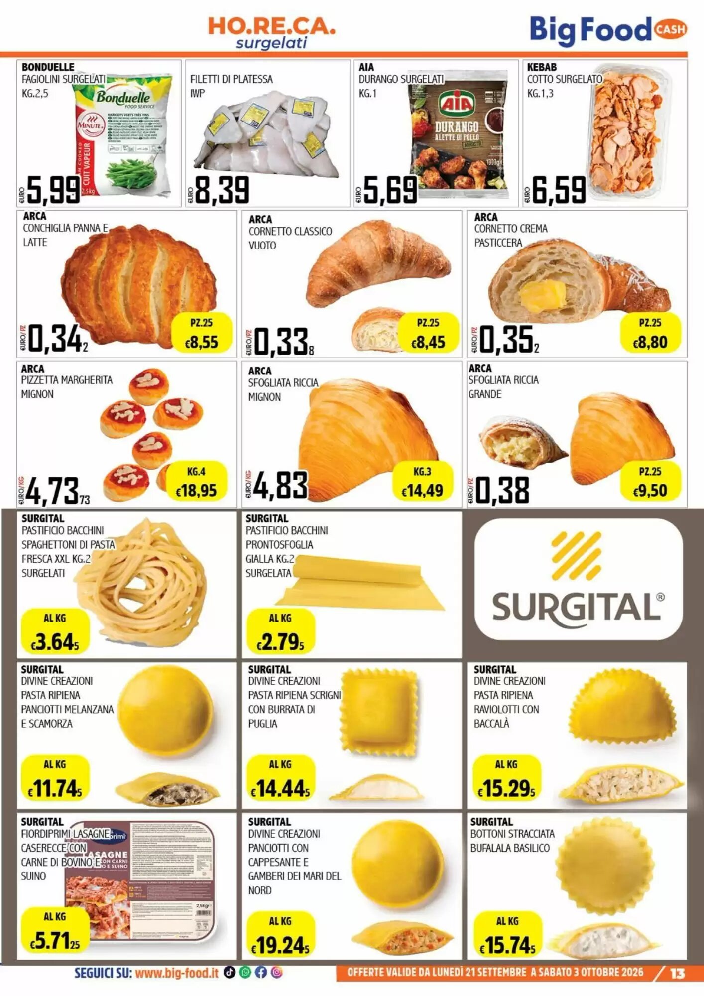 Volantino promozionale Big Food  valide dal 21/09/2026 - Pagina 13.