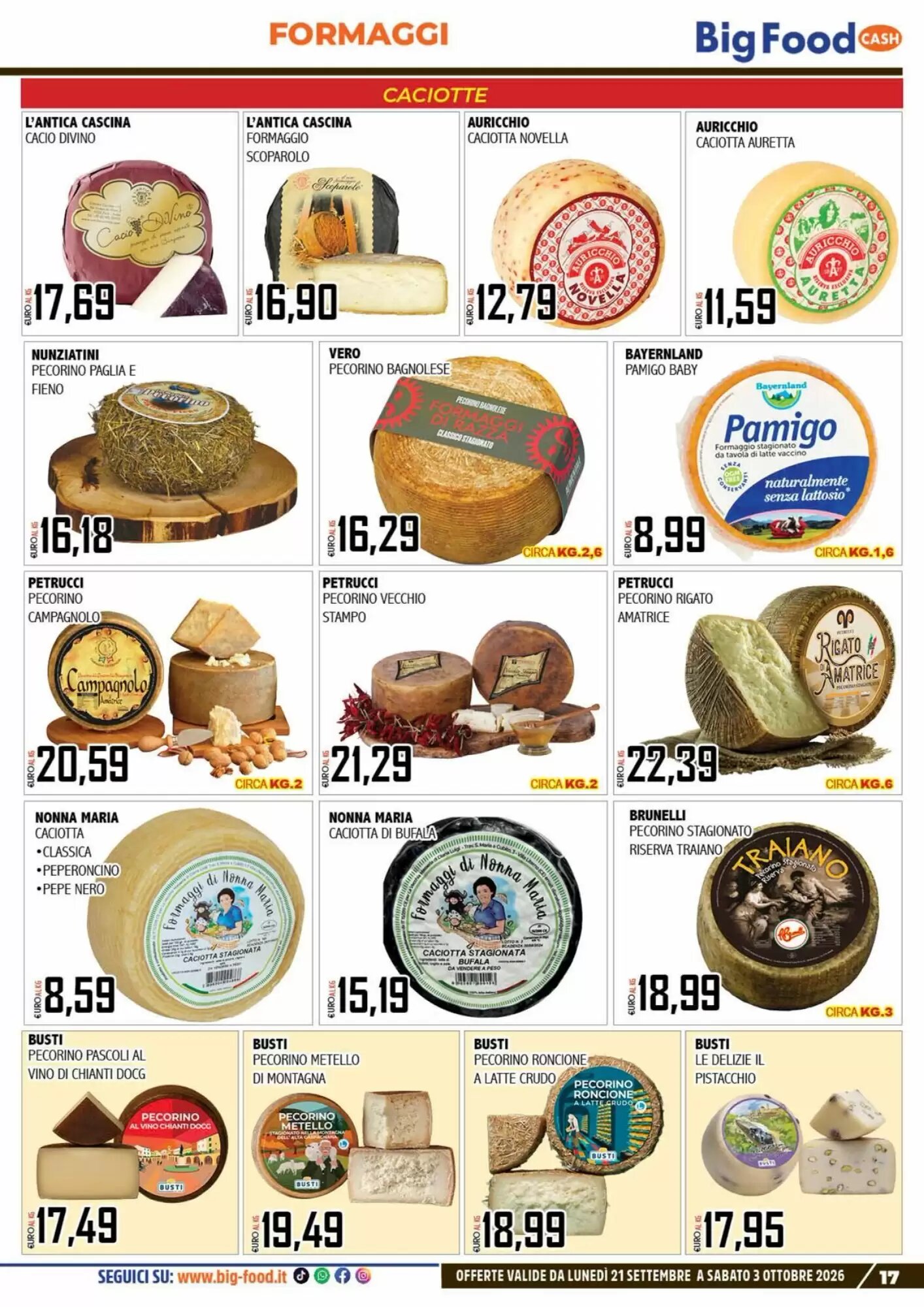 Volantino promozionale Big Food  valide dal 21/09/2026 - Pagina 17.