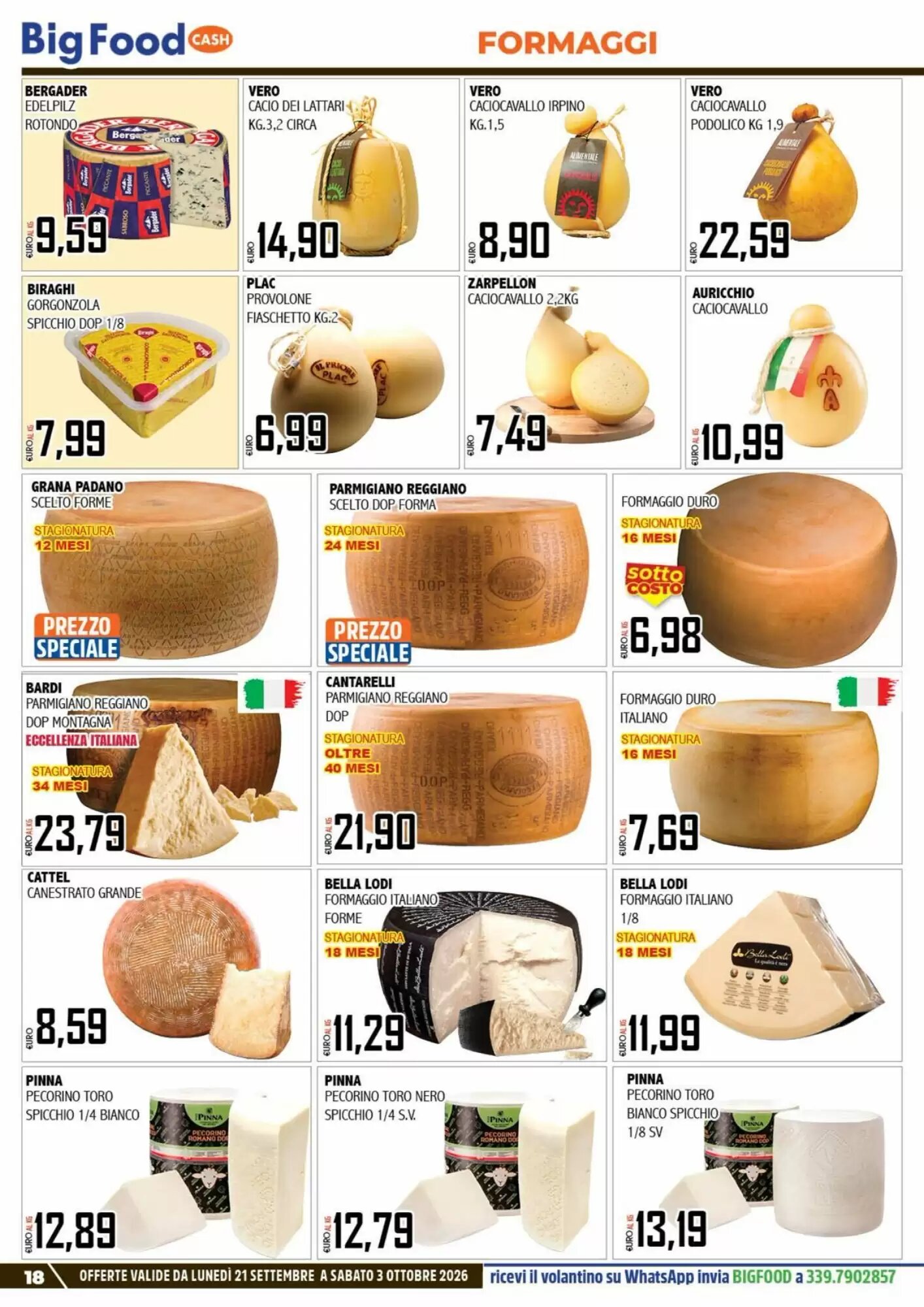 Volantino promozionale Big Food  valide dal 21/09/2026 - Pagina 18.