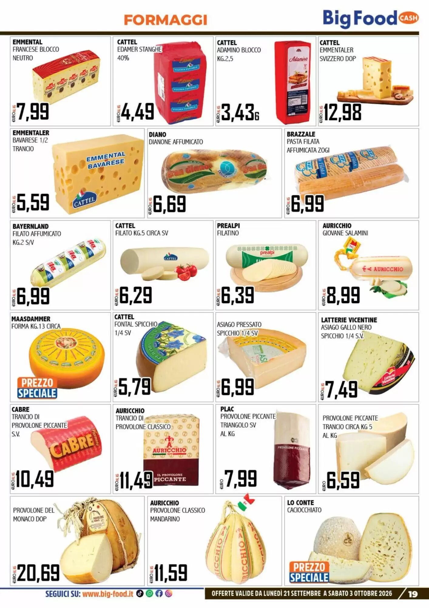 Volantino promozionale Big Food  valide dal 21/09/2026 - Pagina 19.
