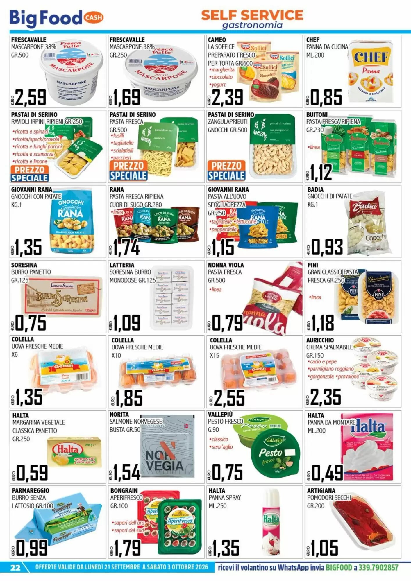 Volantino promozionale Big Food  valide dal 21/09/2026 - Pagina 22.