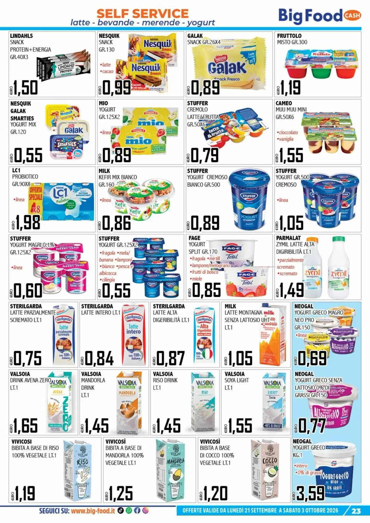 Volantino promozionale Big Food  valide dal 21/09/2026 - Pagina 23.