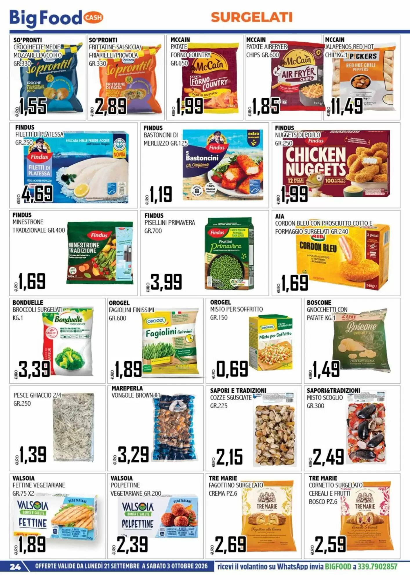 Volantino promozionale Big Food  valide dal 21/09/2026 - Pagina 24.