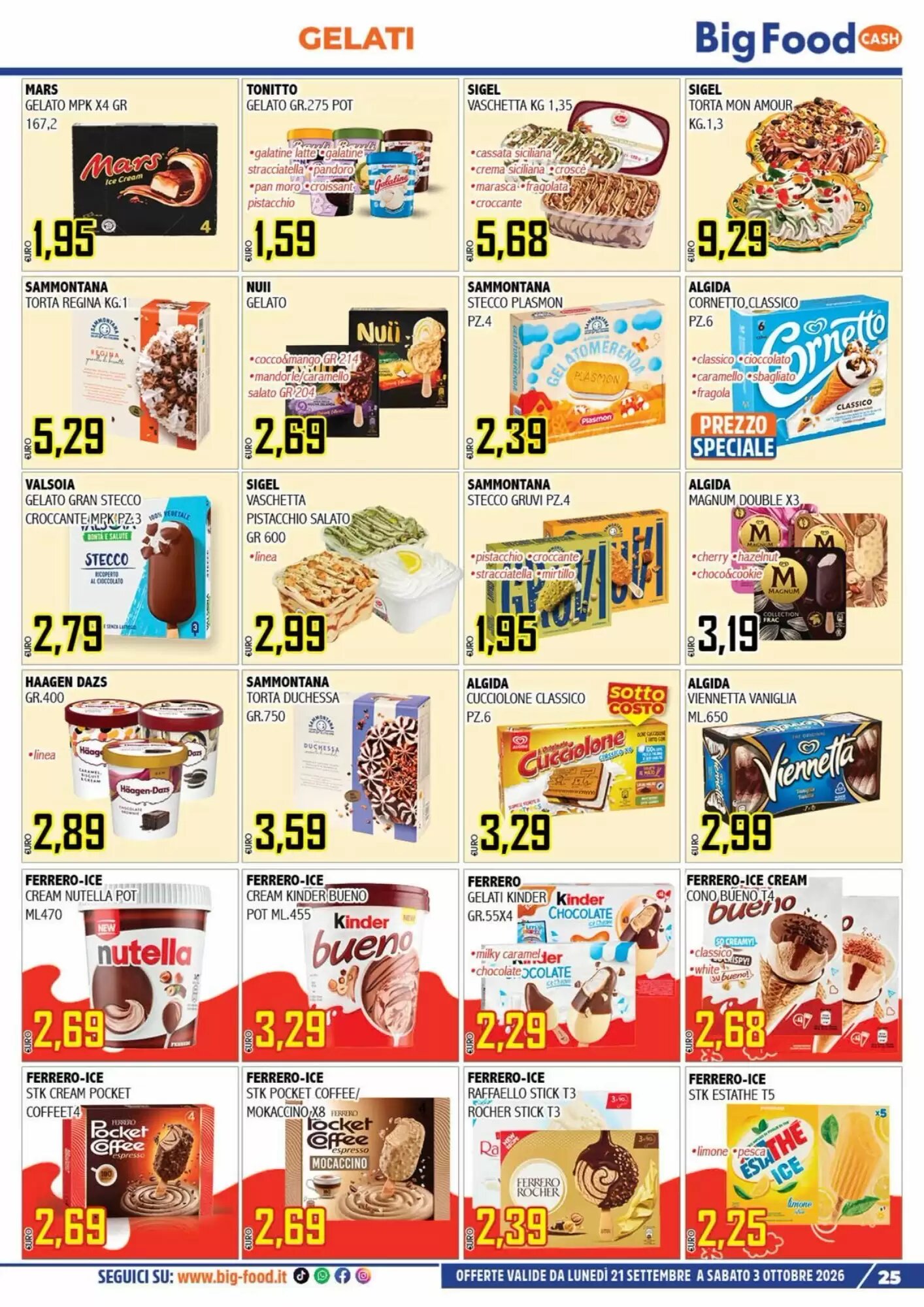 Volantino promozionale Big Food  valide dal 21/09/2026 - Pagina 25.