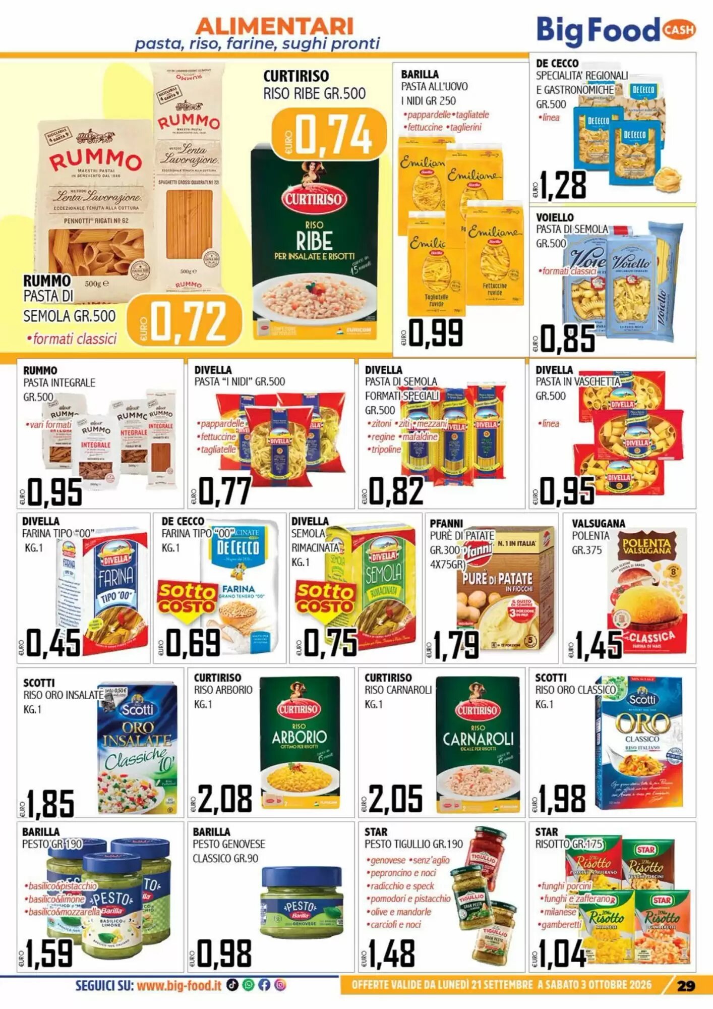 Volantino promozionale Big Food  valide dal 21/09/2026 - Pagina 29.