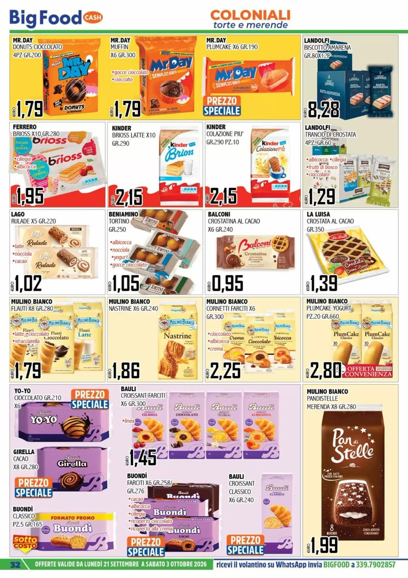 Volantino promozionale Big Food  valide dal 21/09/2026 - Pagina 32.