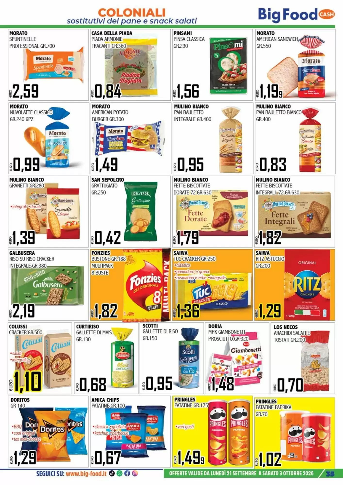 Volantino promozionale Big Food  valide dal 21/09/2026 - Pagina 35.