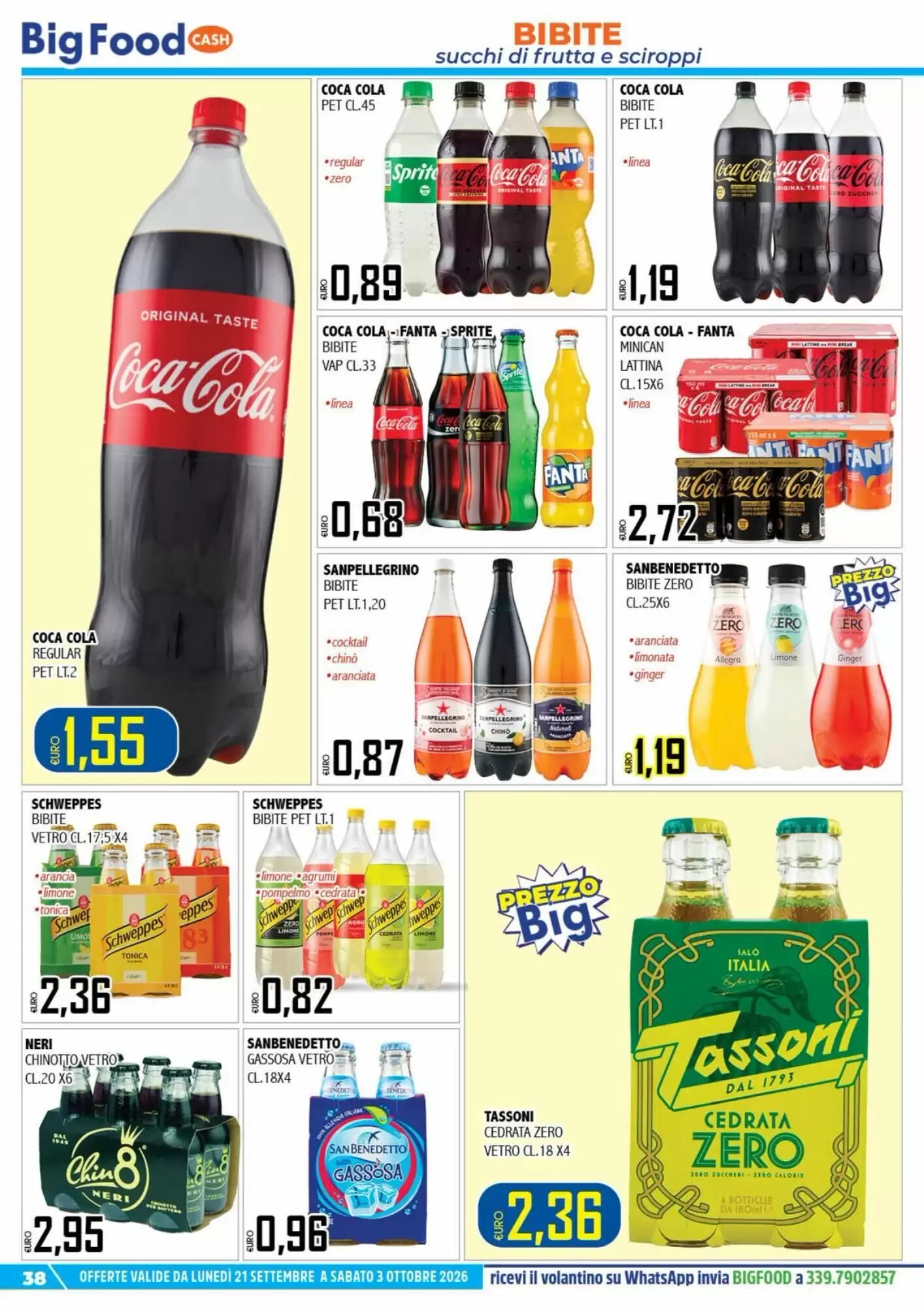 Volantino promozionale Big Food  valide dal 21/09/2026 - Pagina 38.