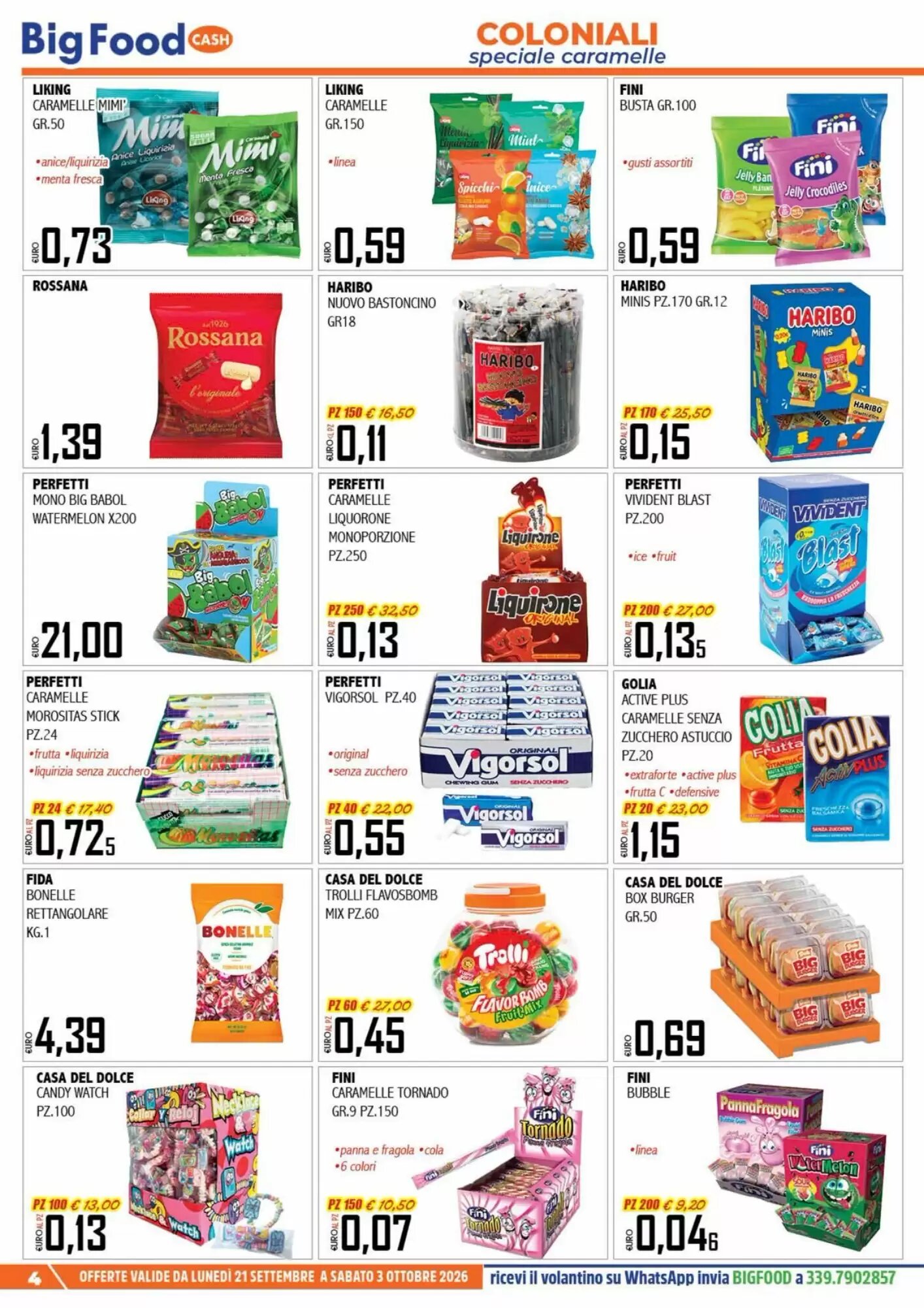 Volantino promozionale Big Food  valide dal 21/09/2026 - Pagina 4.