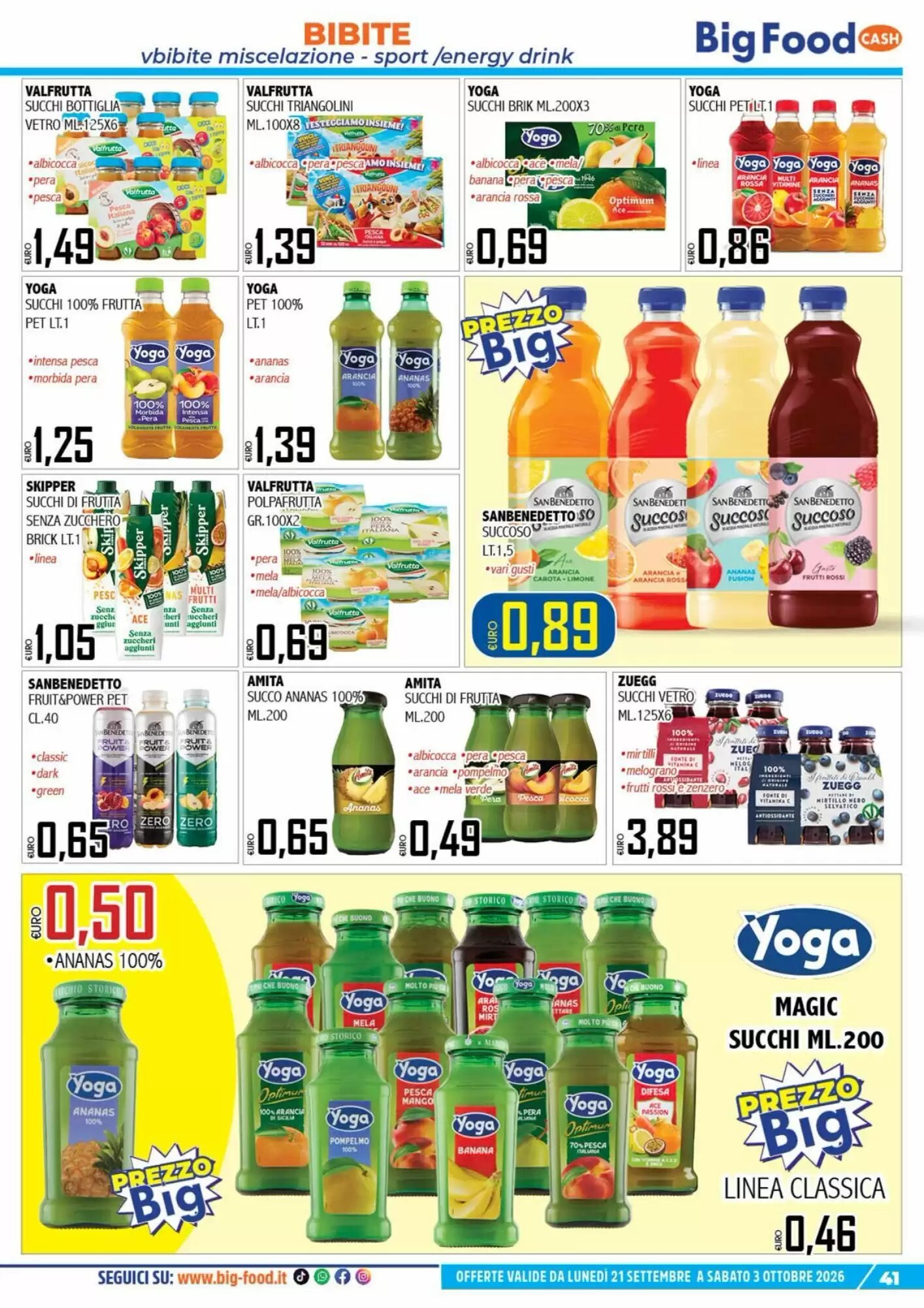 Volantino promozionale Big Food  valide dal 21/09/2026 - Pagina 41.