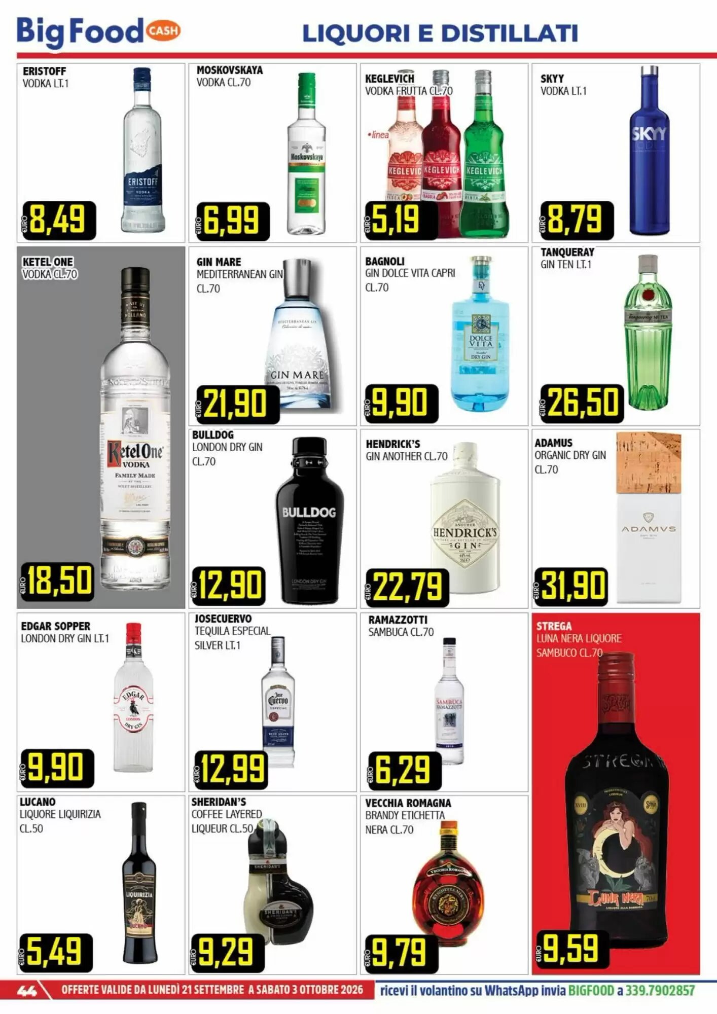 Volantino promozionale Big Food  valide dal 21/09/2026 - Pagina 44.