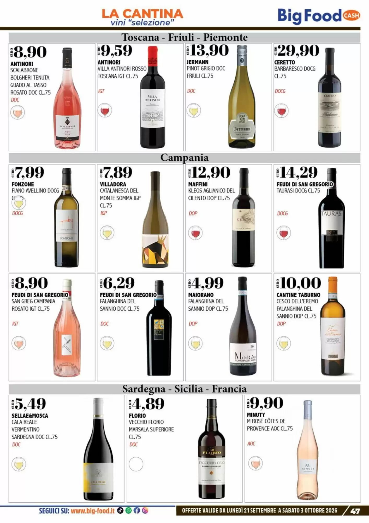 Volantino promozionale Big Food  valide dal 21/09/2026 - Pagina 47.