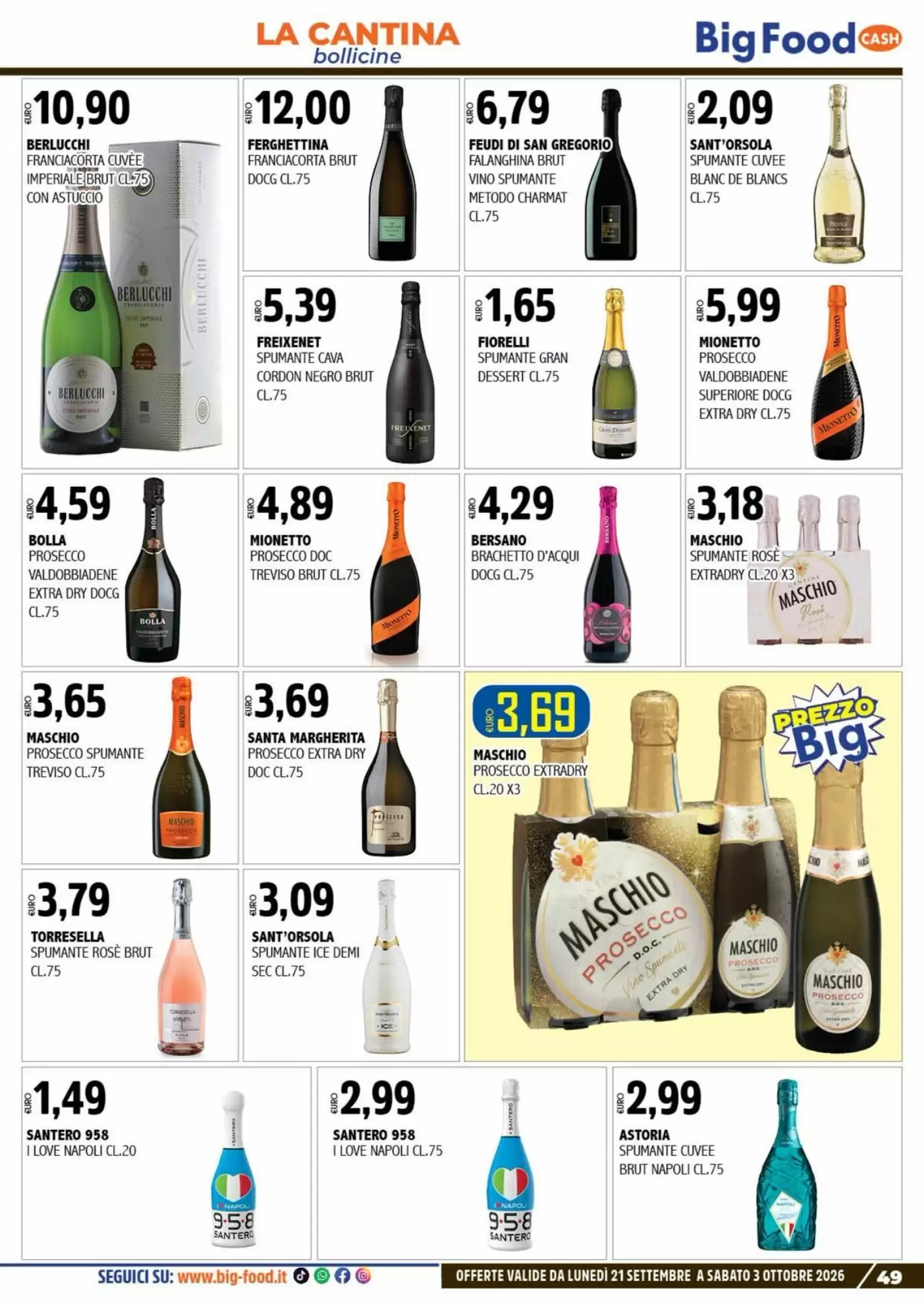 Volantino promozionale Big Food  valide dal 21/09/2026 - Pagina 49.