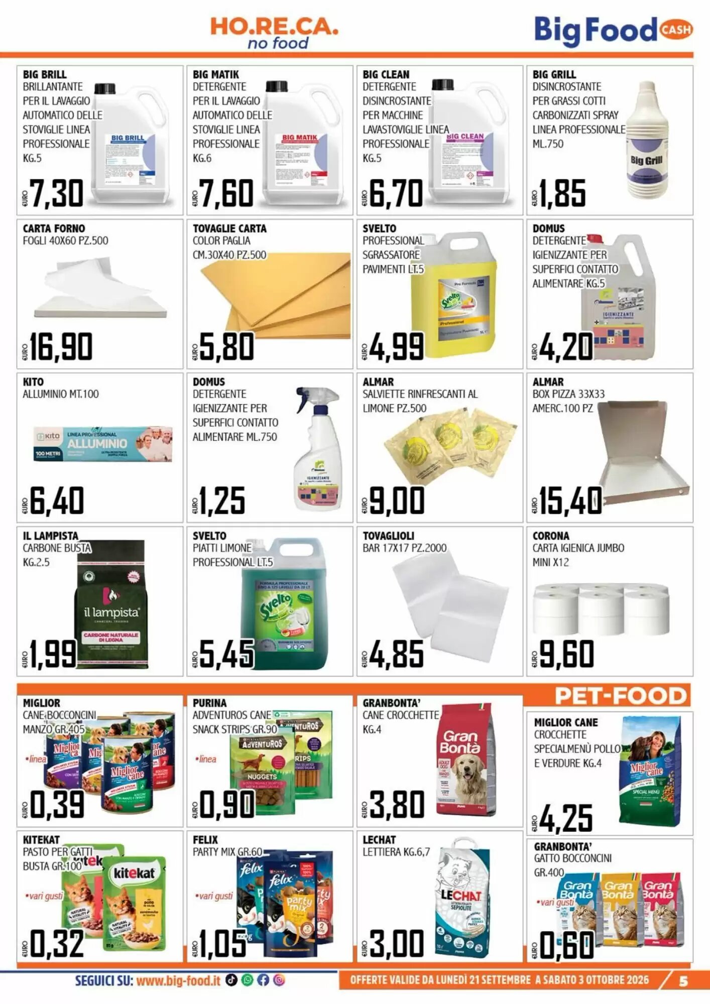Volantino promozionale Big Food  valide dal 21/09/2026 - Pagina 5.