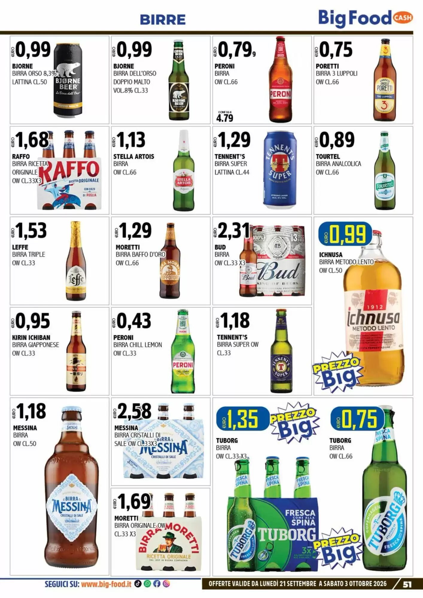 Volantino promozionale Big Food  valide dal 21/09/2026 - Pagina 51.