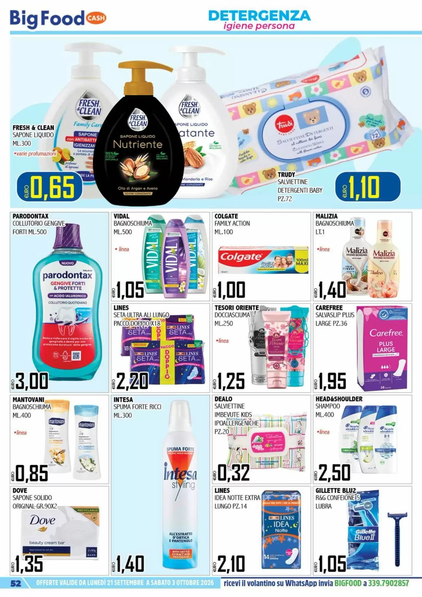 Volantino promozionale Big Food  valide dal 21/09/2026 - Pagina 52.