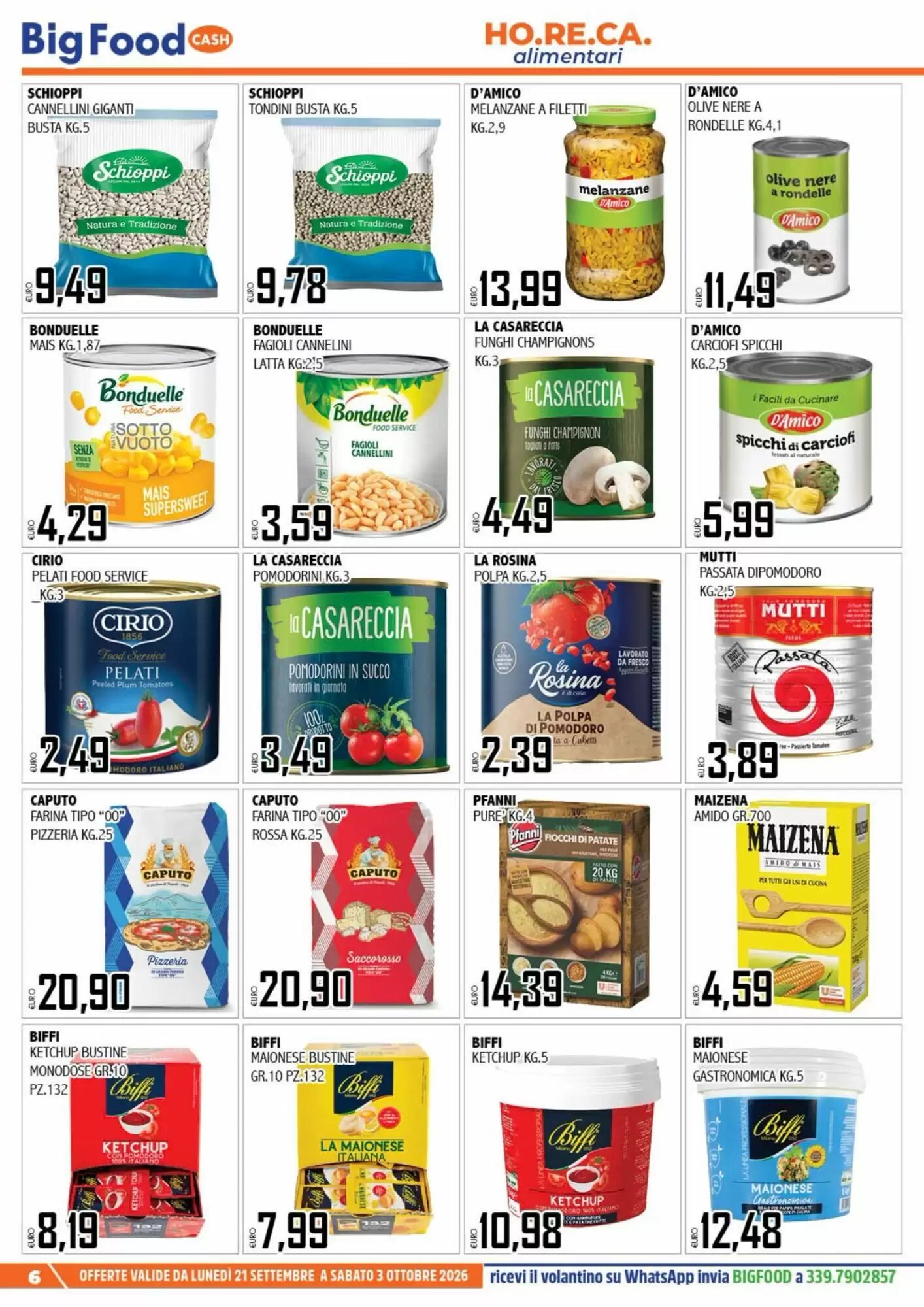 Volantino promozionale Big Food  valide dal 21/09/2026 - Pagina 6.