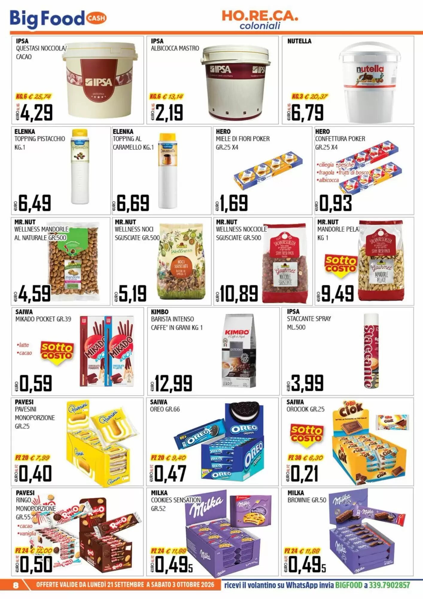 Volantino promozionale Big Food  valide dal 21/09/2026 - Pagina 8.