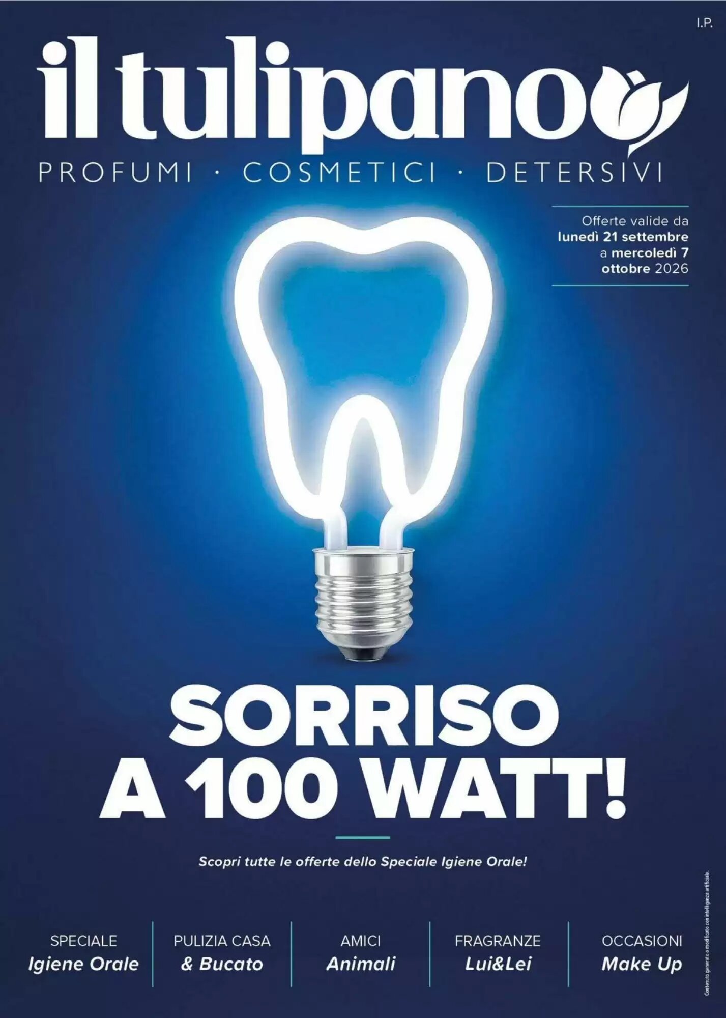 Volantino promozionale Il Tulipano  valide dal 21/09/2026 - Pagina 1.