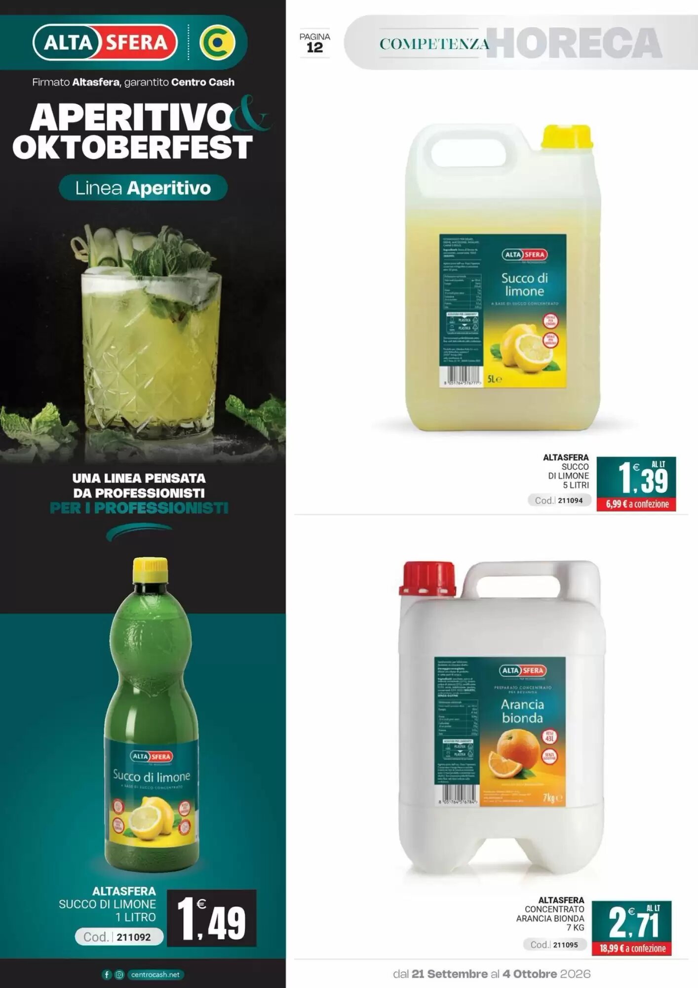 Volantino promozionale Centro Cash  valide dal 21/09/2026 - Pagina 12.