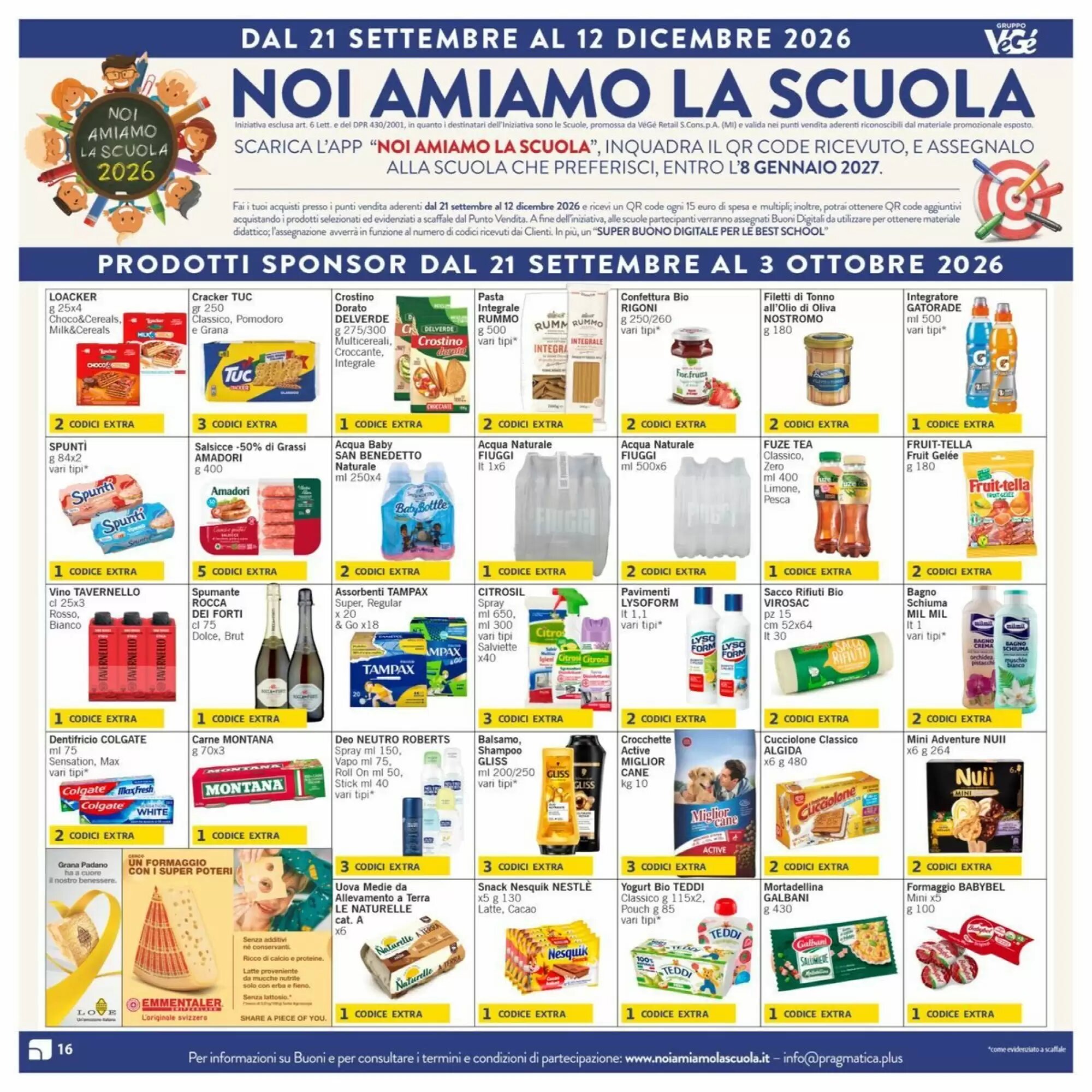 Volantino promozionale Sidis  valide dal 21/09/2026 - Pagina 16.