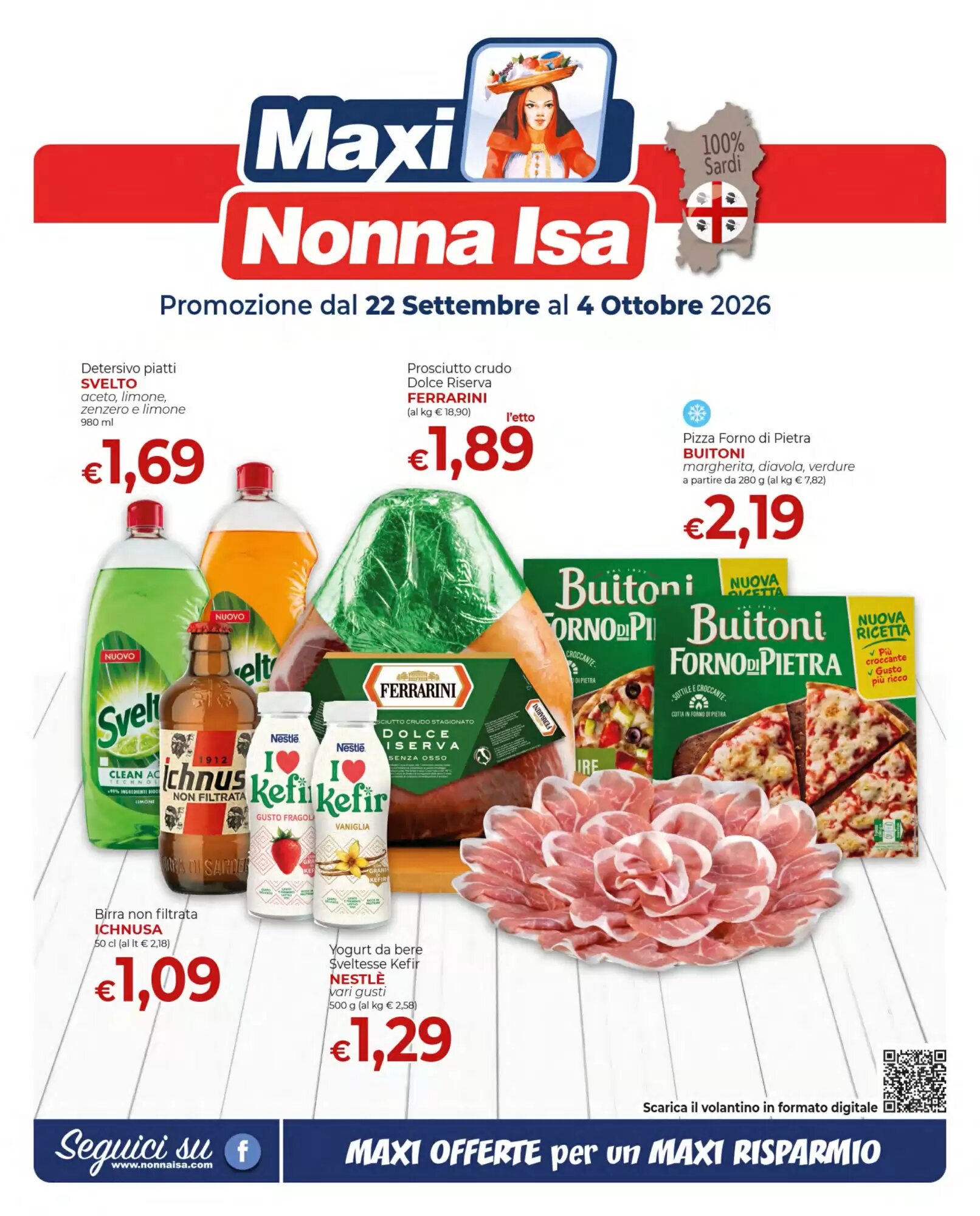 Volantino promozionale Maxi Nonna Isa  valide dal 22/09/2026 - Pagina 1.