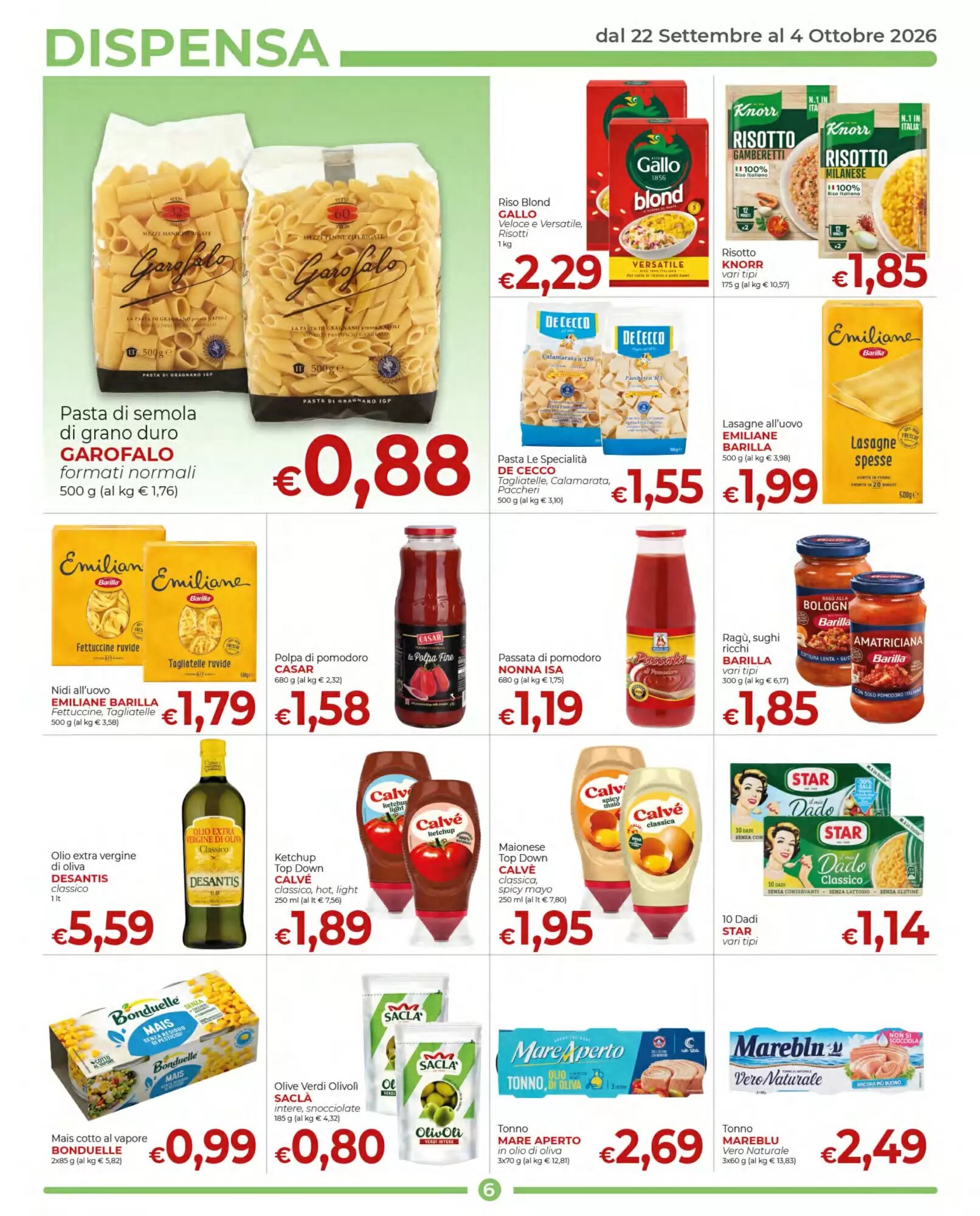 Volantino promozionale Maxi Nonna Isa  valide dal 22/09/2026 - Pagina 6.