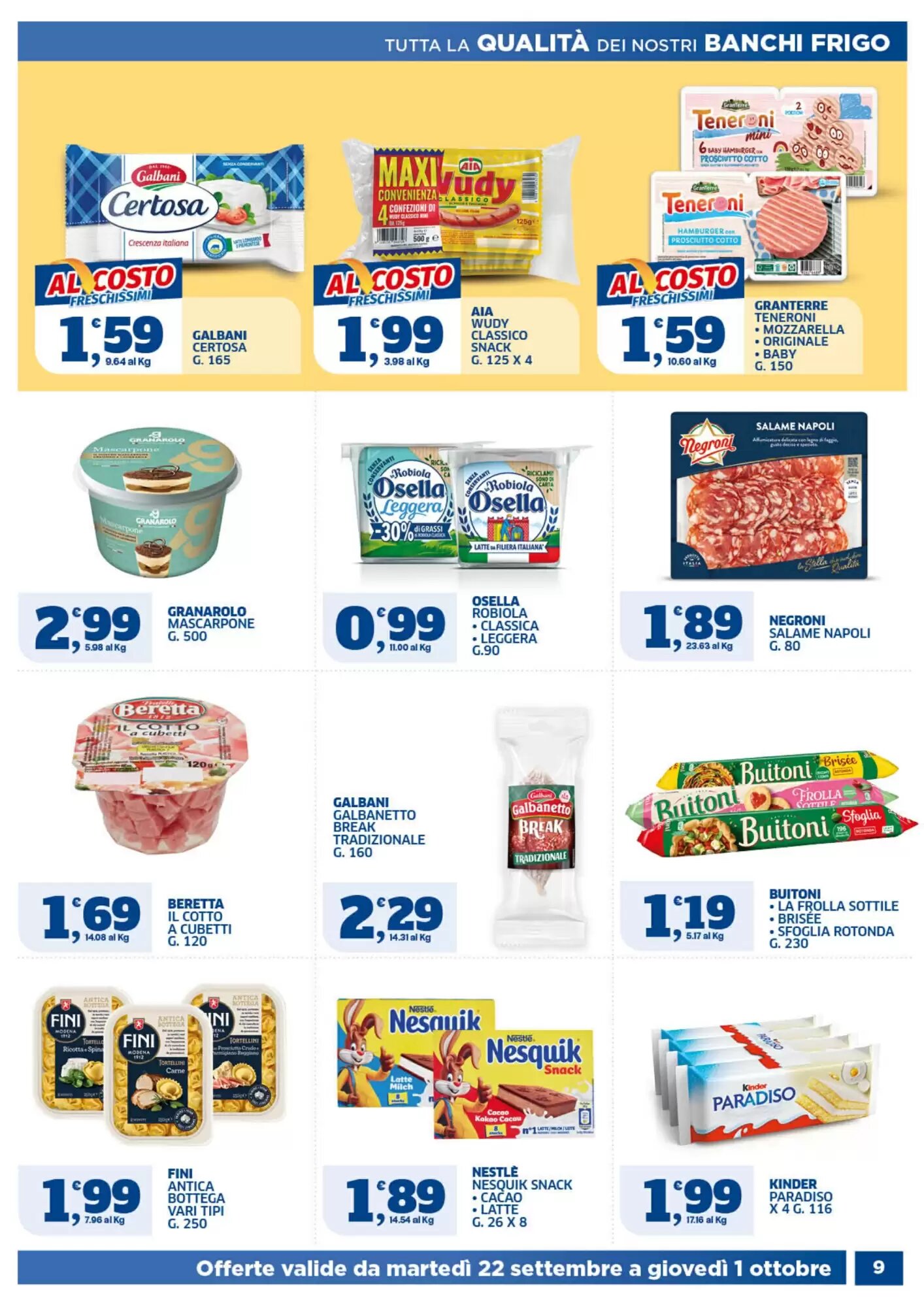 Volantino promozionale Ok Sigma  valide dal 22/09/2026 - Pagina 9.
