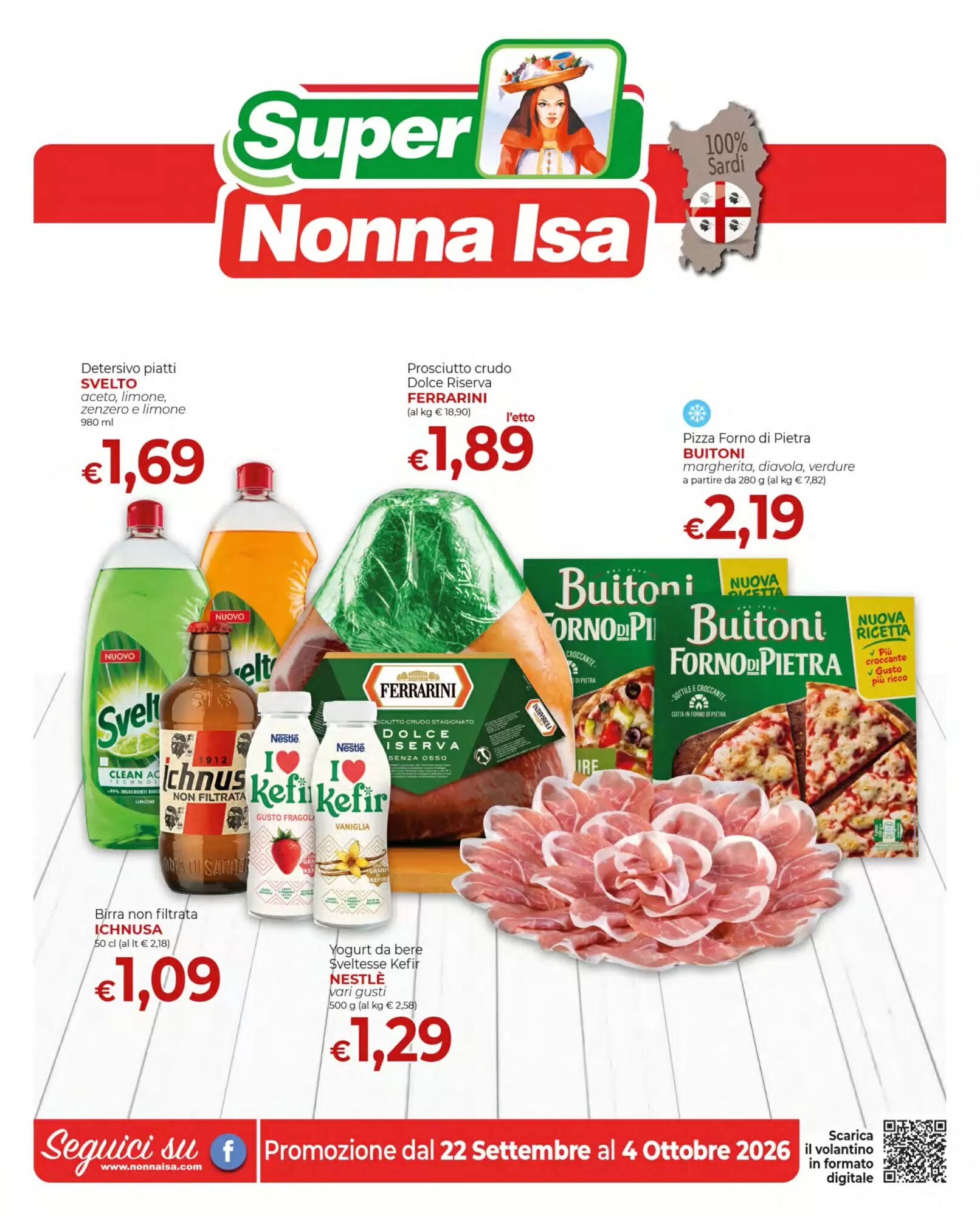 Volantino promozionale Supermercati Nonna Isa valide dal 22/09/2026 - Pagina 1.
