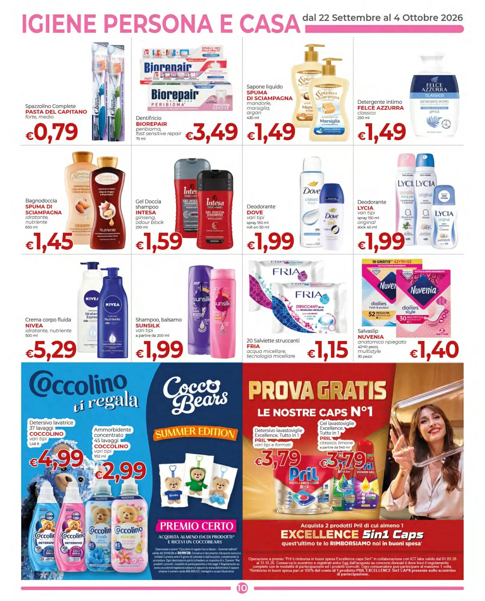 Volantino promozionale Supermercati Nonna Isa  valide dal 22/09/2026 - Pagina 10.