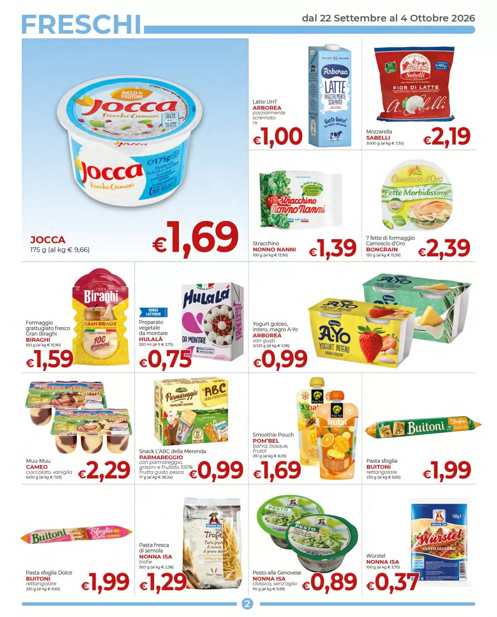 Volantino promozionale Supermercati Nonna Isa  valide dal 22/09/2026 - Pagina 2.