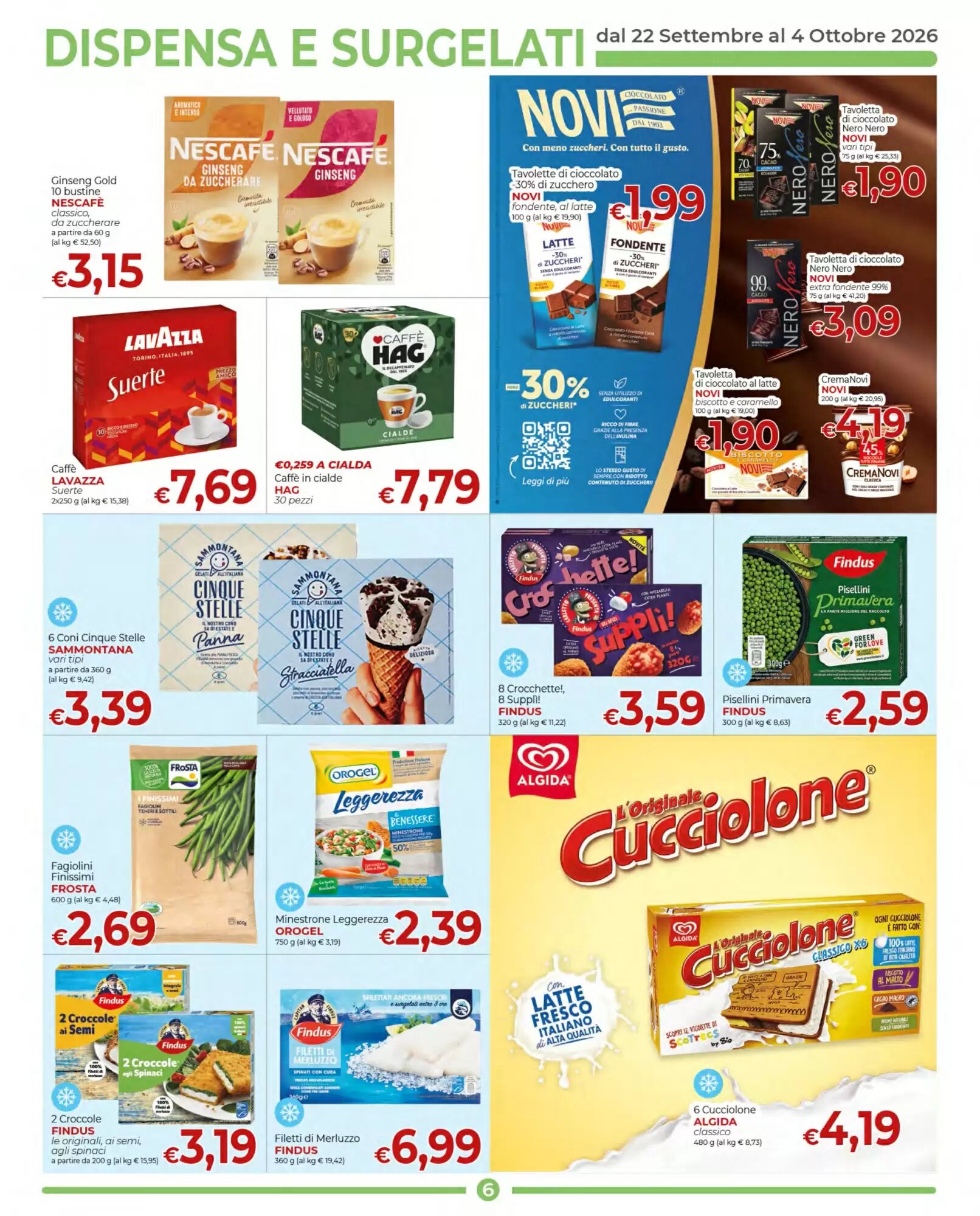 Volantino promozionale Supermercati Nonna Isa  valide dal 22/09/2026 - Pagina 6.