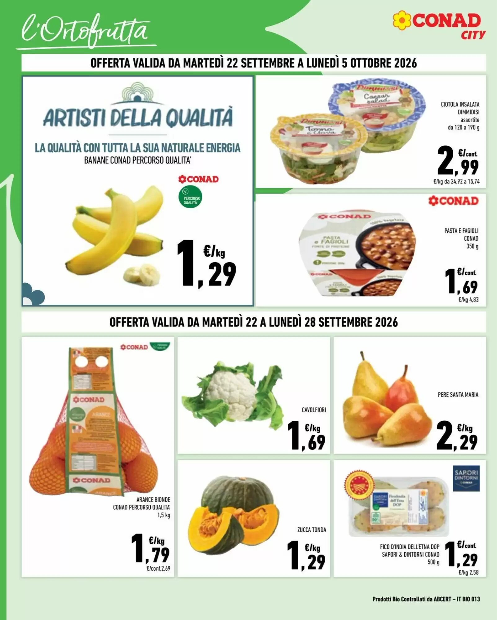 Volantino promozionale Conad City  valide dal 22/09/2026 - Pagina 2.