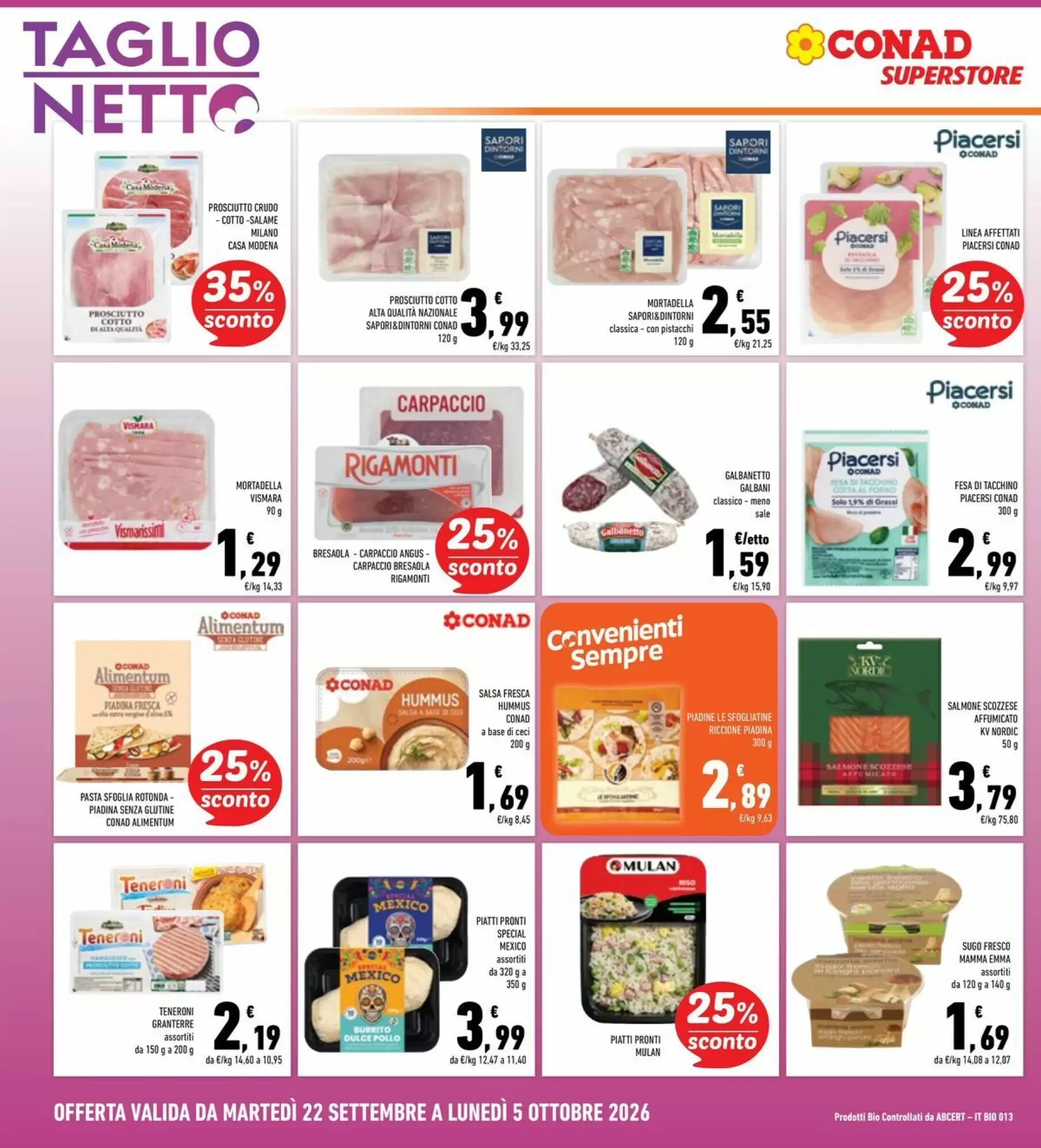 Volantino promozionale Conad Superstore  valide dal 22/09/2026 - Pagina 10.