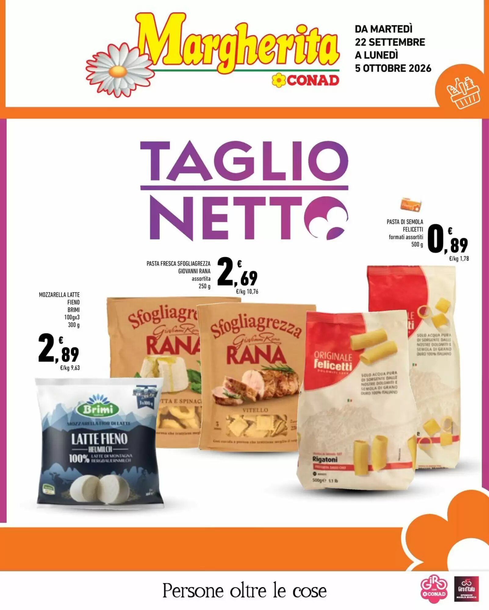 Volantino promozionale Conad Margherita valide dal 22/09/2026 - Pagina 1.