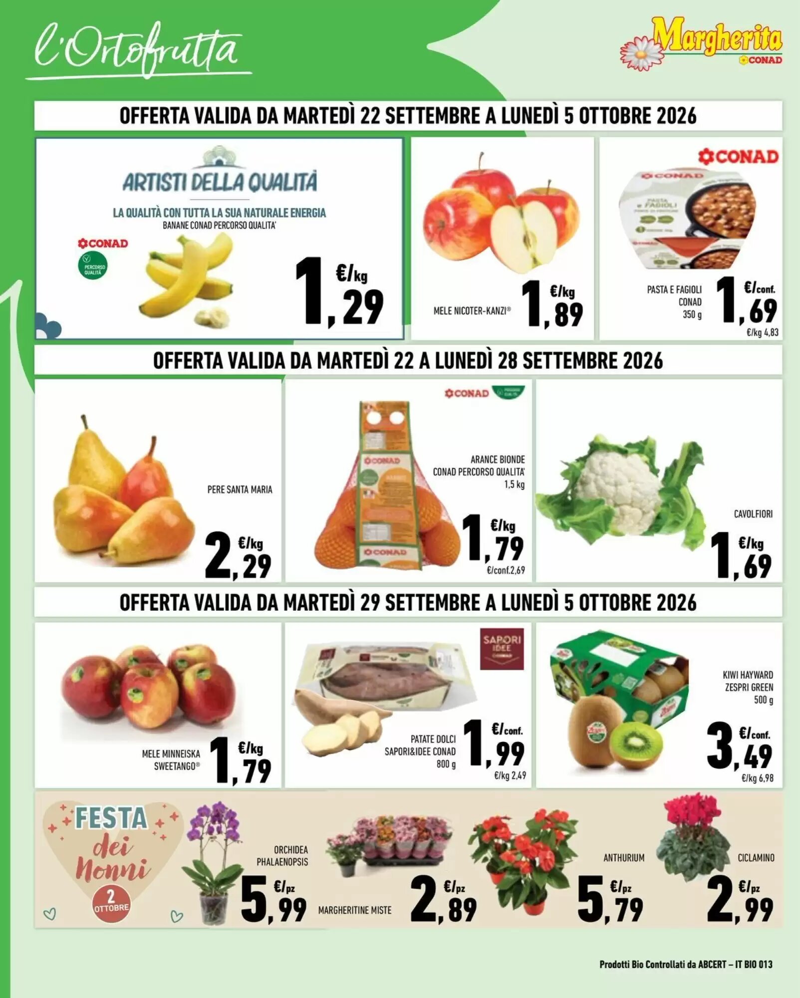 Volantino promozionale Conad Margherita  valide dal 22/09/2026 - Pagina 2.
