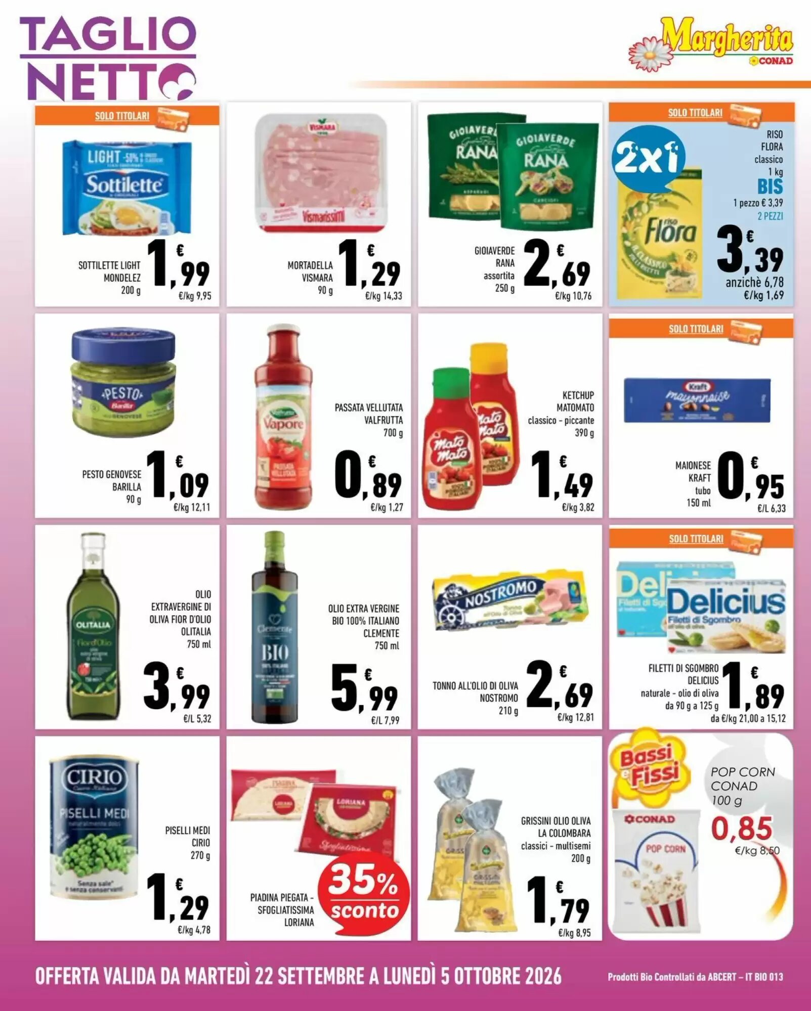 Volantino promozionale Conad Margherita  valide dal 22/09/2026 - Pagina 6.