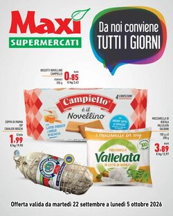 Volantino promozionale Maxi Supermercati  valide dal 22/09/2026