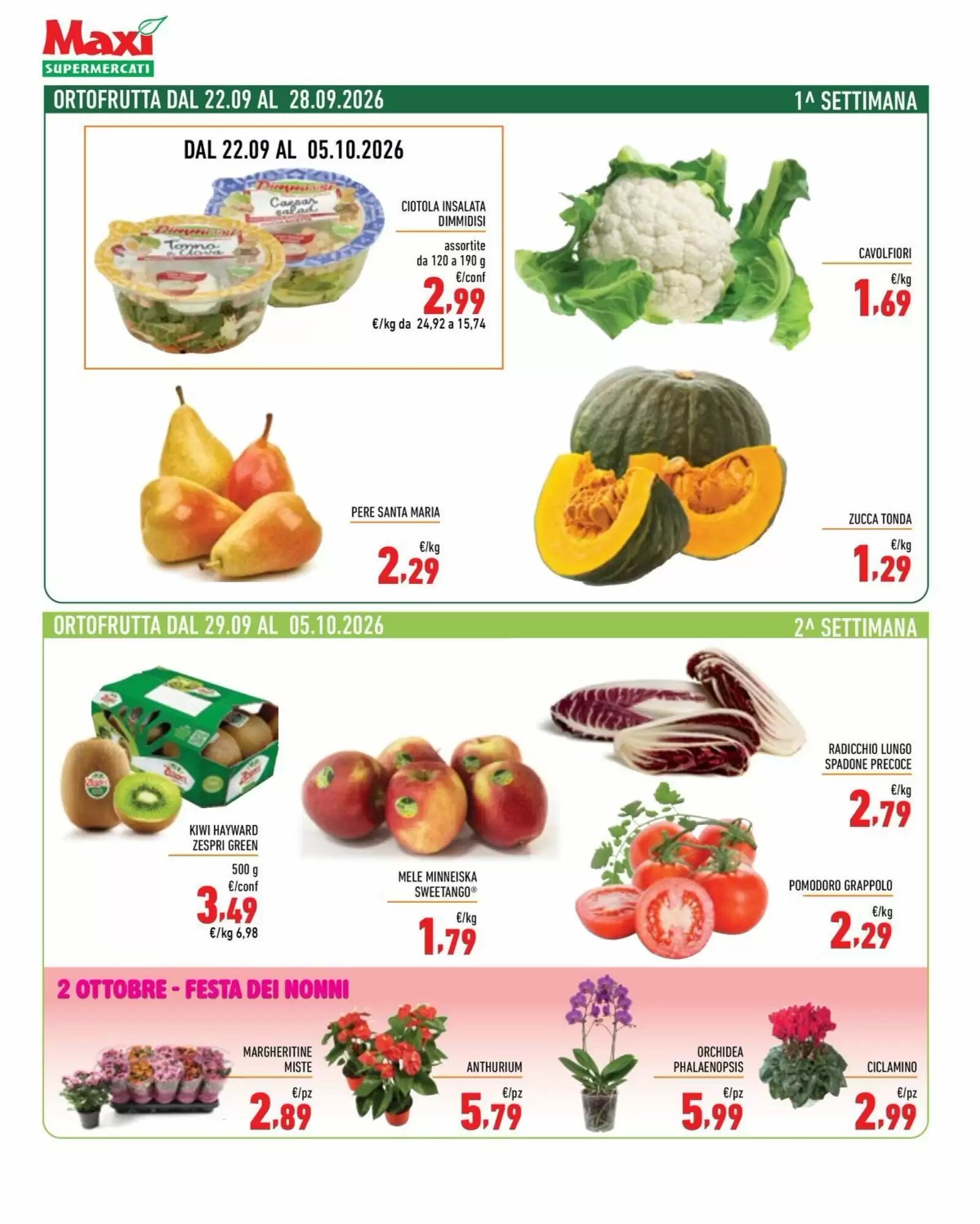 Volantino promozionale Maxi Supermercati  valide dal 22/09/2026 - Pagina 2.