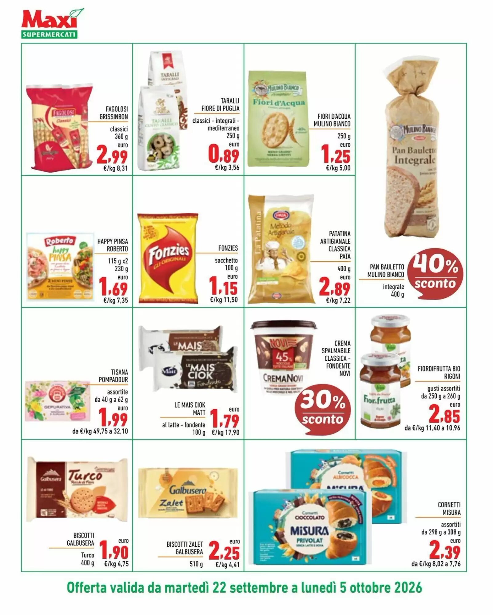 Volantino promozionale Maxi Supermercati  valide dal 22/09/2026 - Pagina 6.