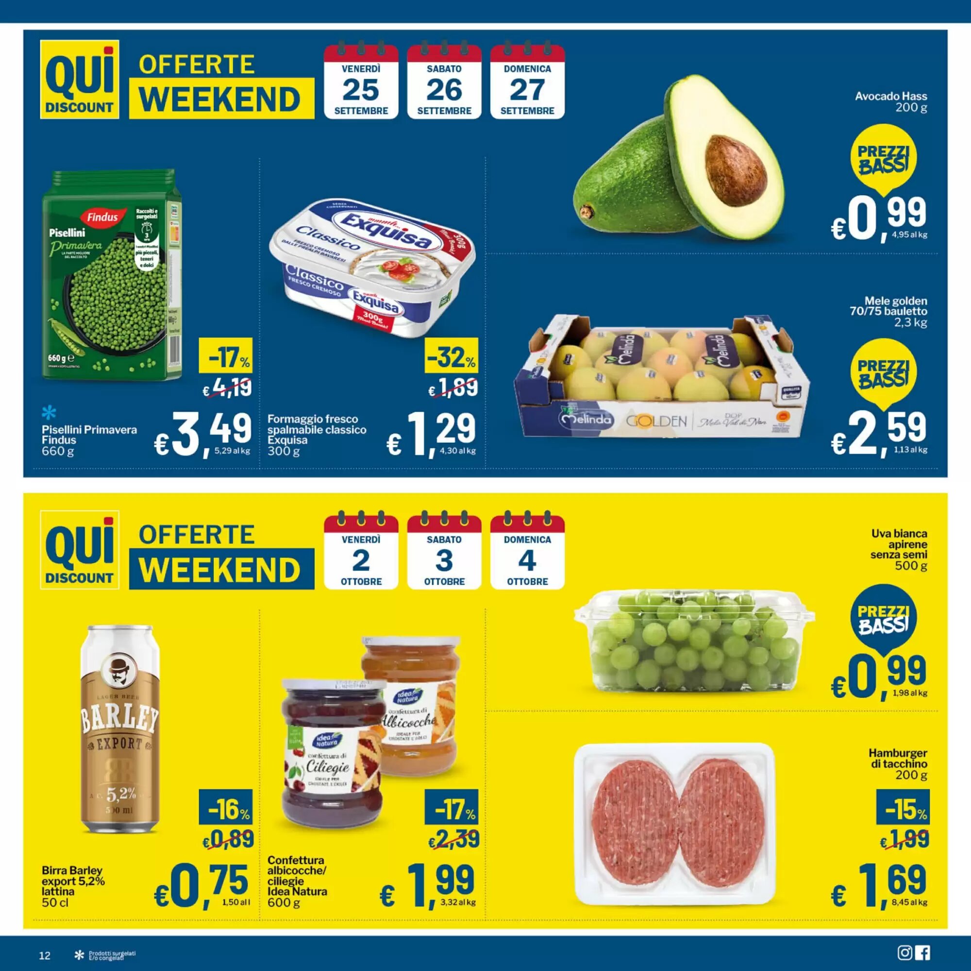 Volantino promozionale Qui Discount  valide dal 22/09/2026 - Pagina 12.