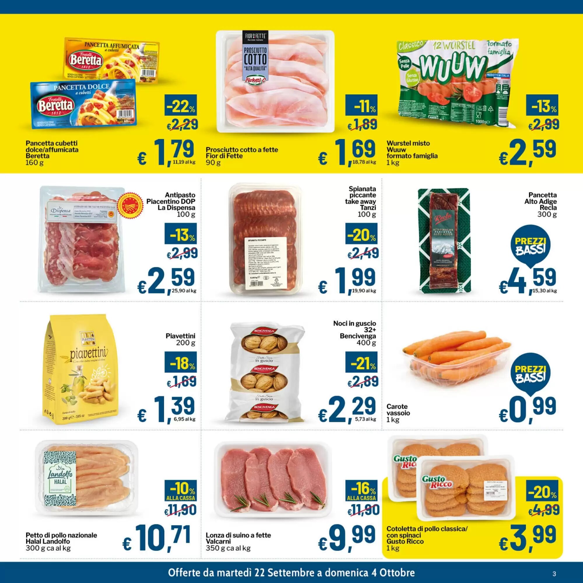 Volantino promozionale Qui Discount  valide dal 22/09/2026 - Pagina 3.