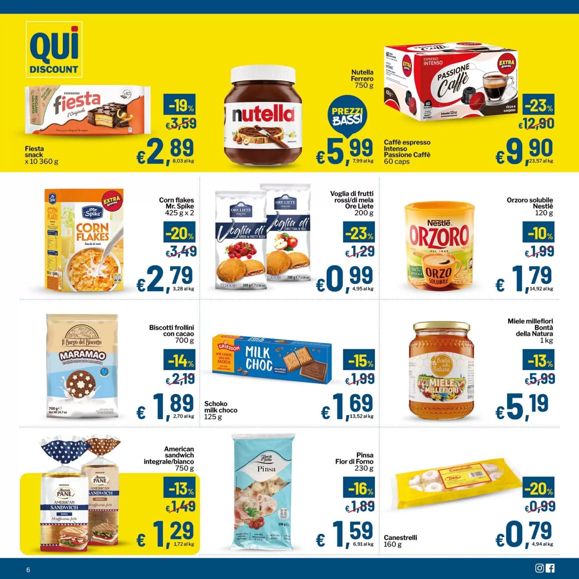 Volantino promozionale Qui Discount  valide dal 22/09/2026 - Pagina 6.