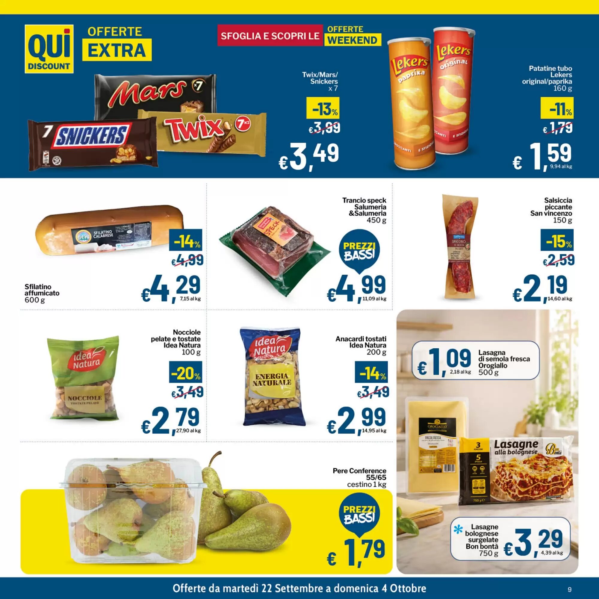 Volantino promozionale Qui Discount  valide dal 22/09/2026 - Pagina 9.