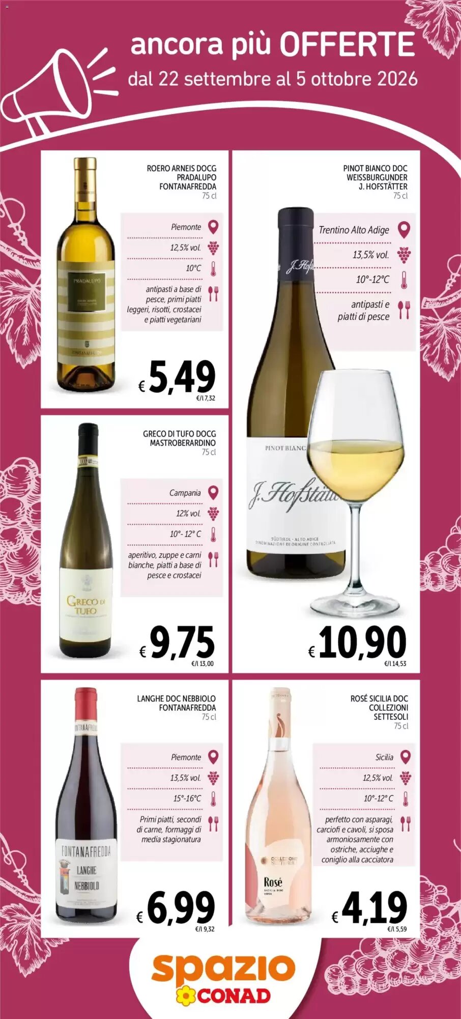 Volantino promozionale Spazio Conad  valide dal 22/09/2026 - Pagina 6.