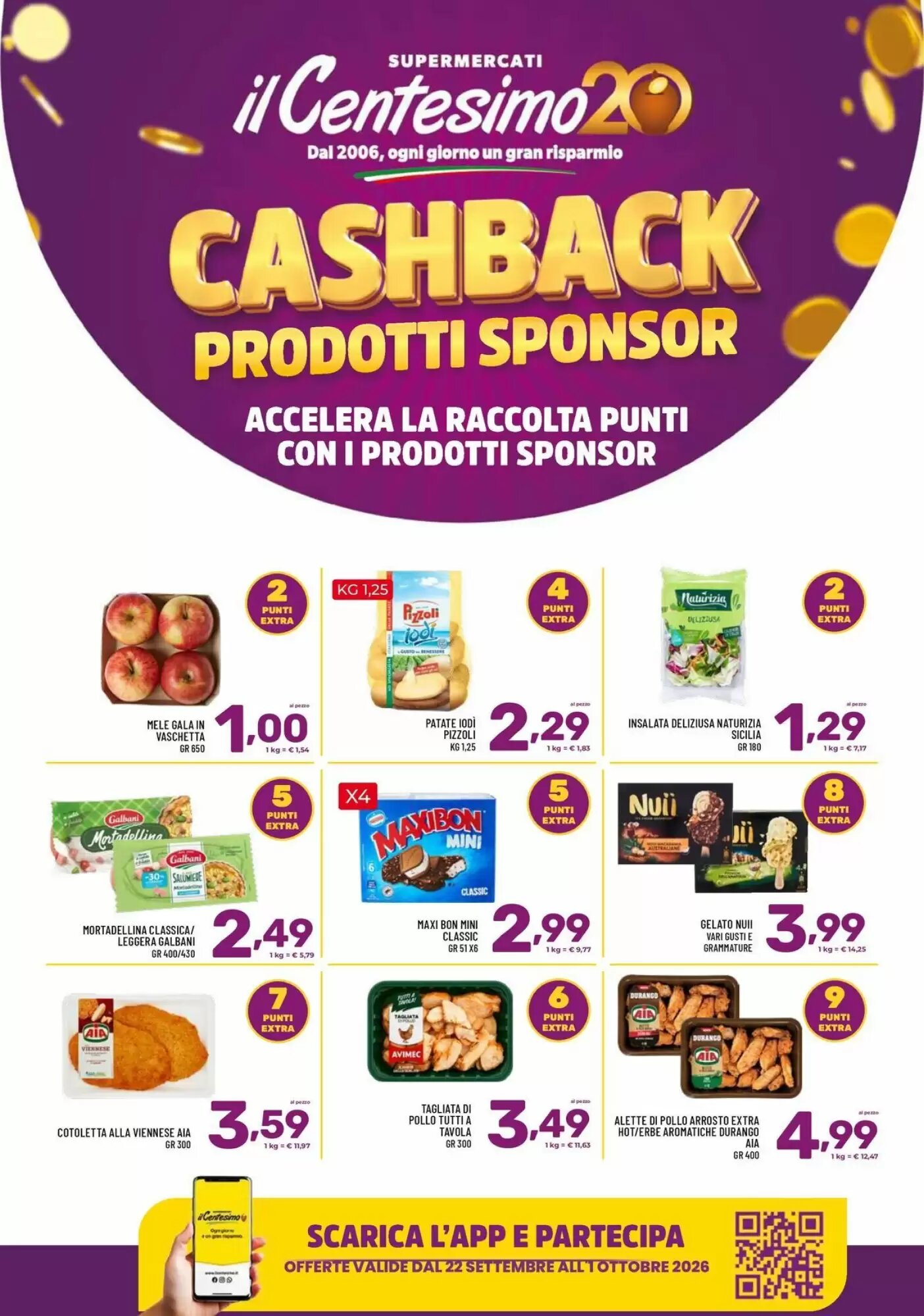 Volantino promozionale Il Centesimo  valide dal 22/09/2026 - Pagina 1.