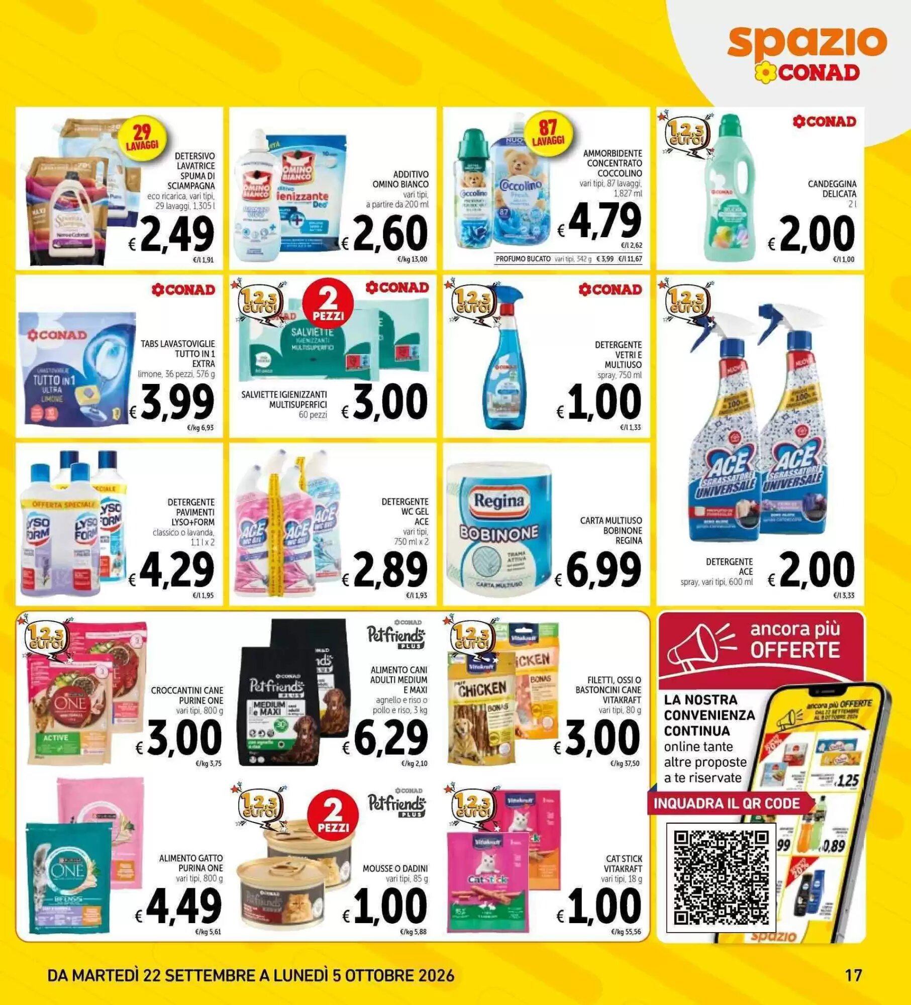 Volantino promozionale Spazio Conad  valide dal 22/09/2026 - Pagina 17.