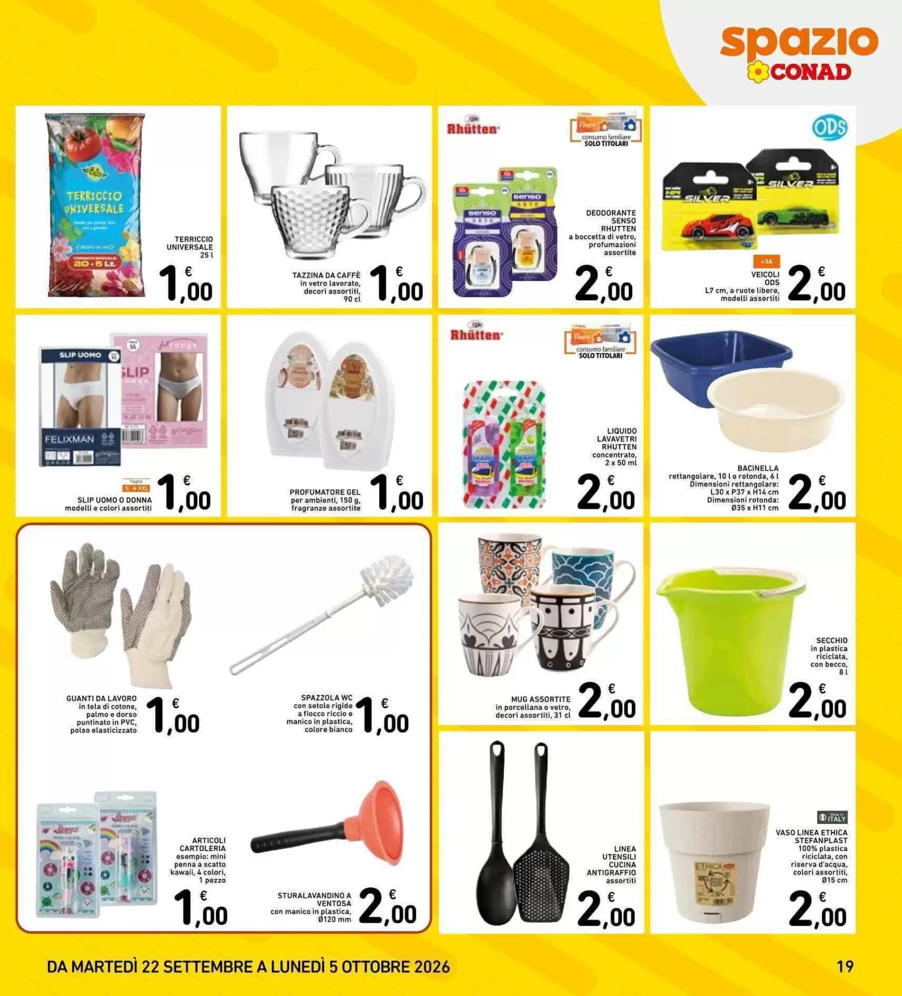 Volantino promozionale Spazio Conad  valide dal 22/09/2026 - Pagina 19.