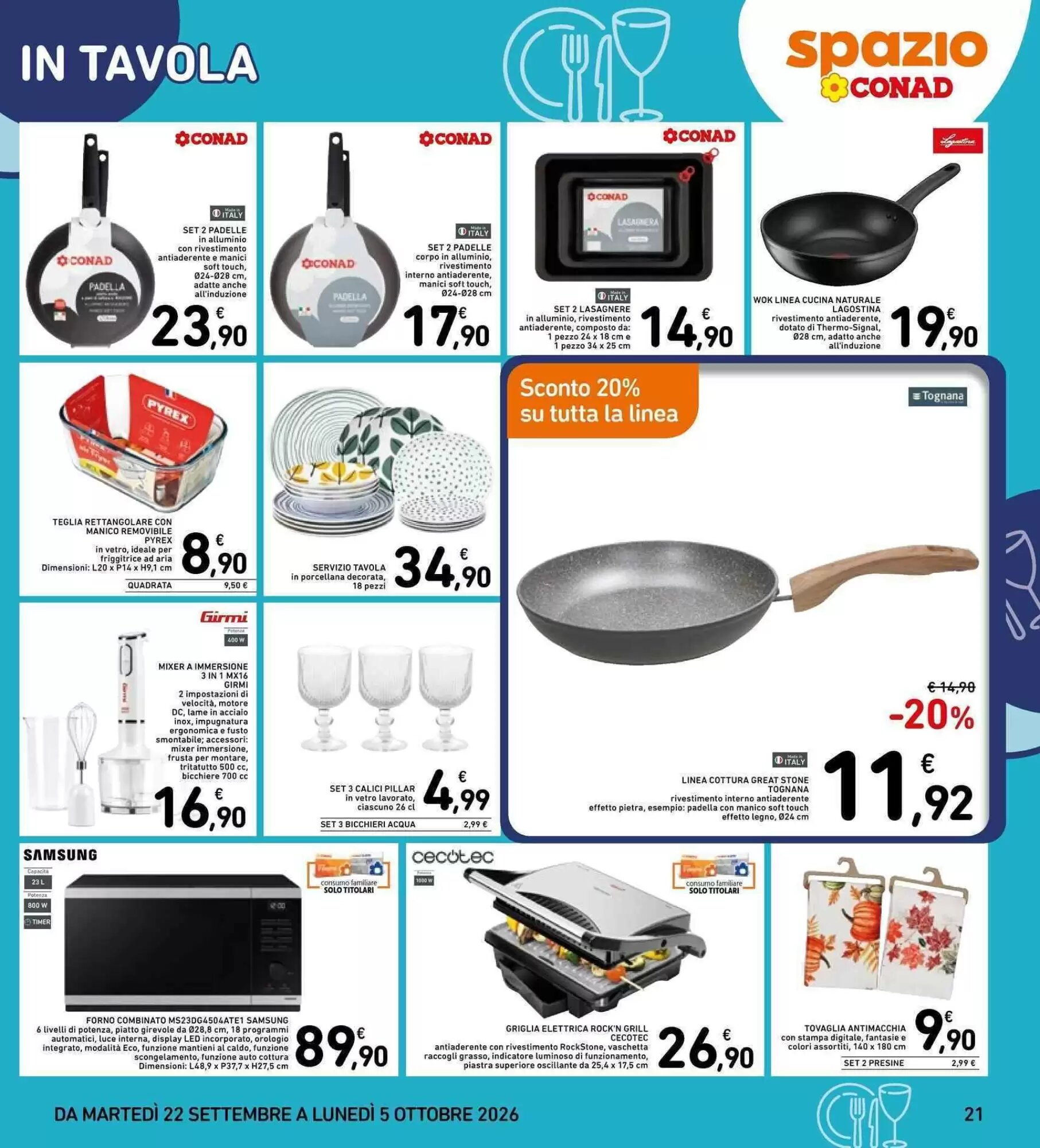 Volantino promozionale Spazio Conad  valide dal 22/09/2026 - Pagina 21.